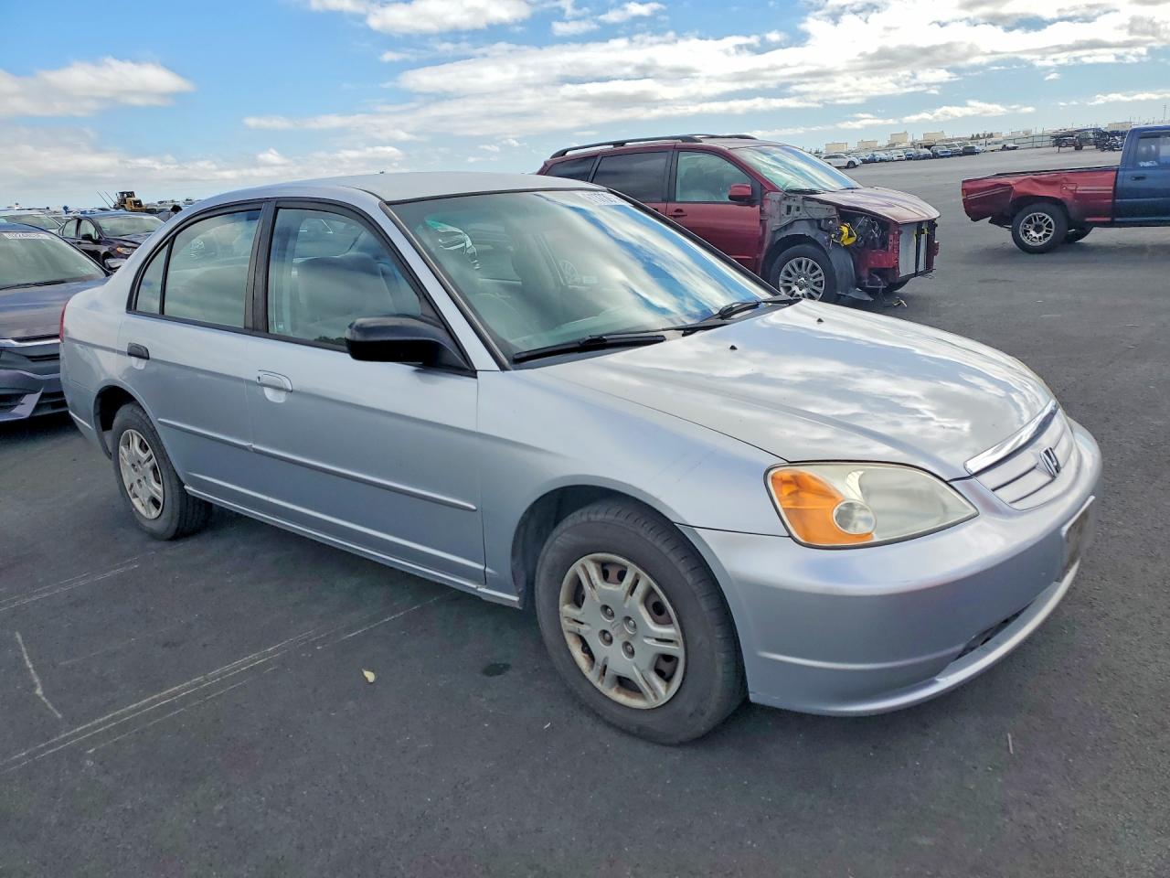 2002 Honda Civic Lx Серебряный vin: 2HGES16502H607184