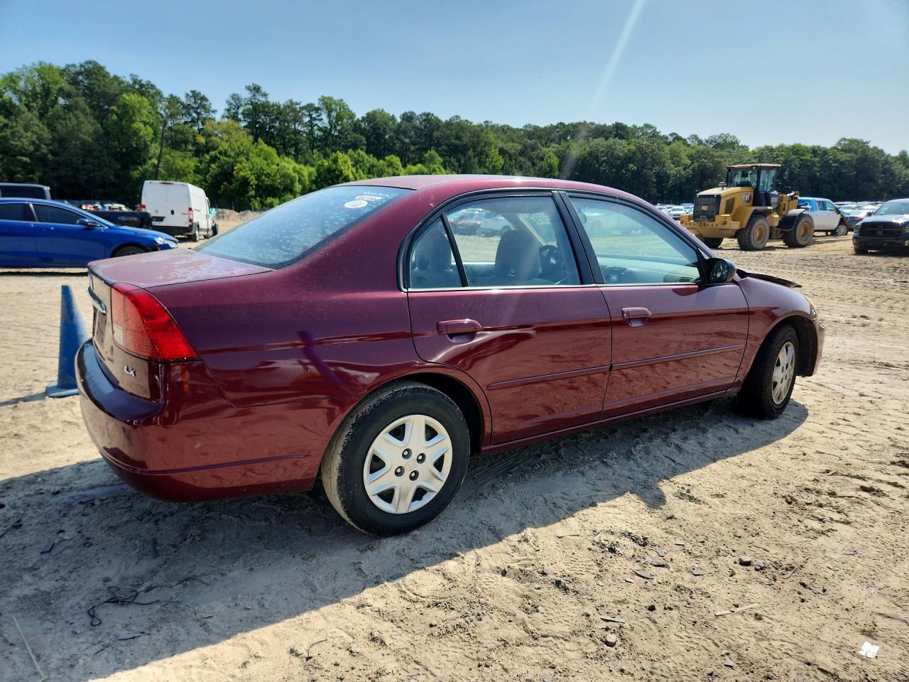 2003 Honda Civic Lx Maroon vin: 2HGES16503H532519