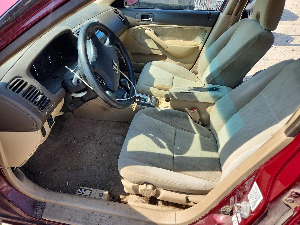 2003 Honda Civic Lx Maroon vin: 2HGES16503H532519