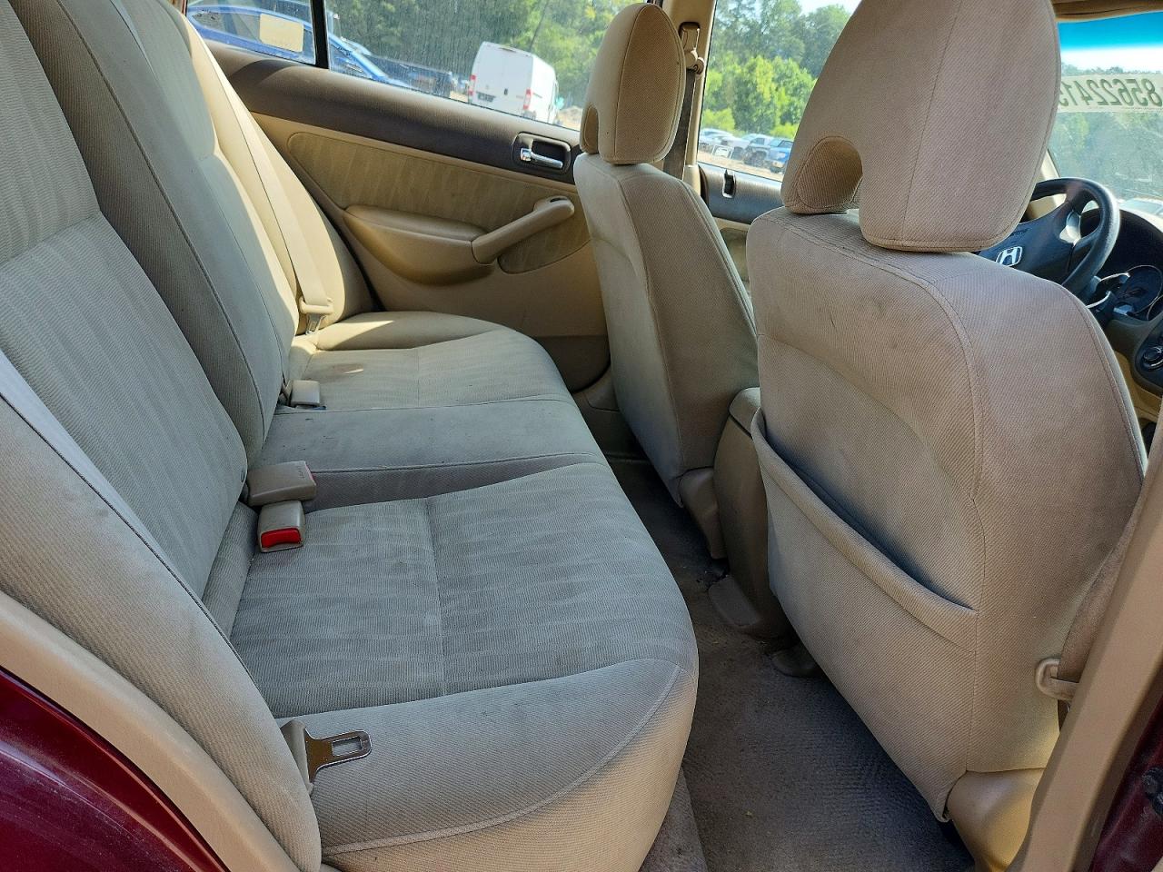 2003 Honda Civic Lx Maroon vin: 2HGES16503H532519