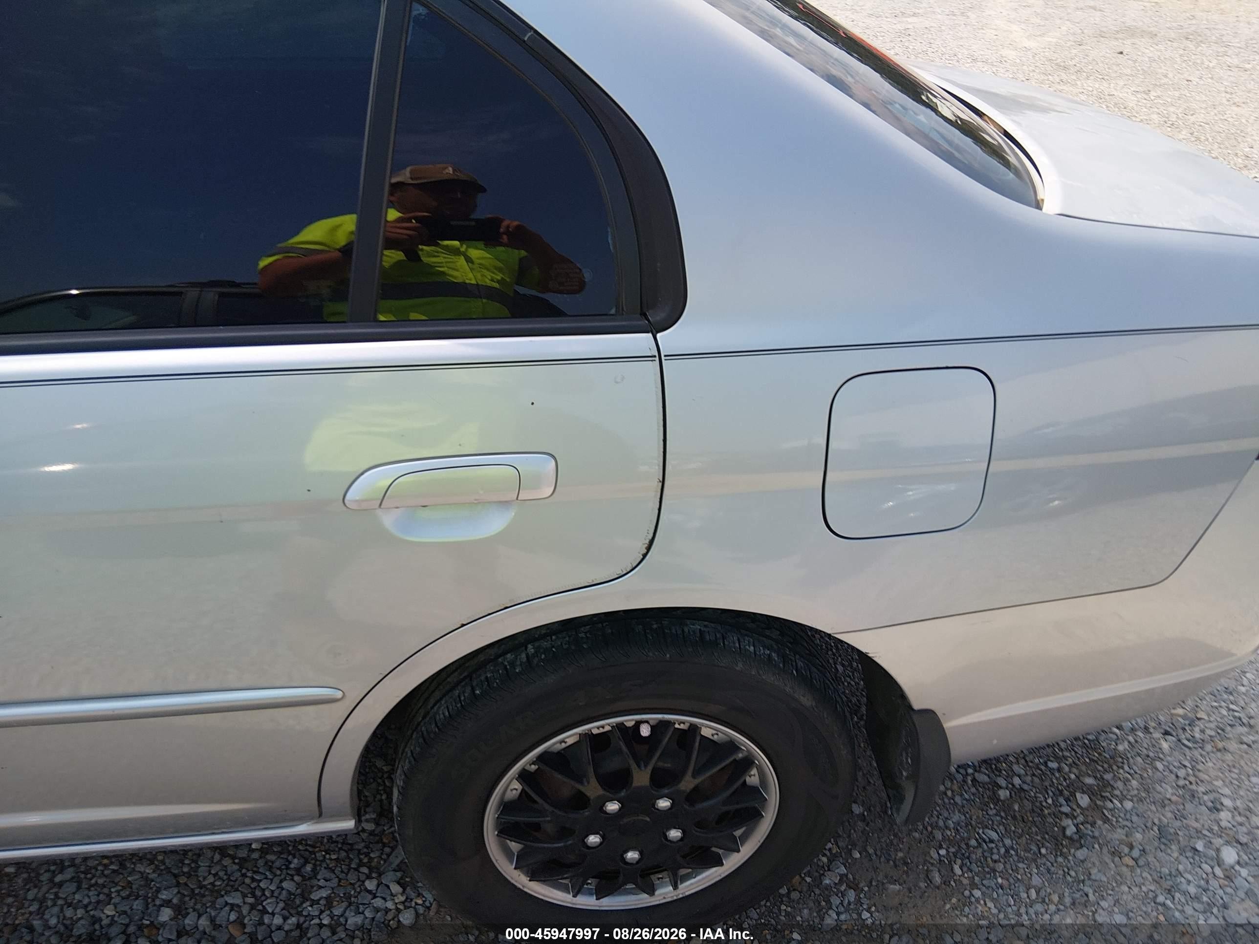 2003 Honda Civic Lx Gray vin: 2HGES16503H535467