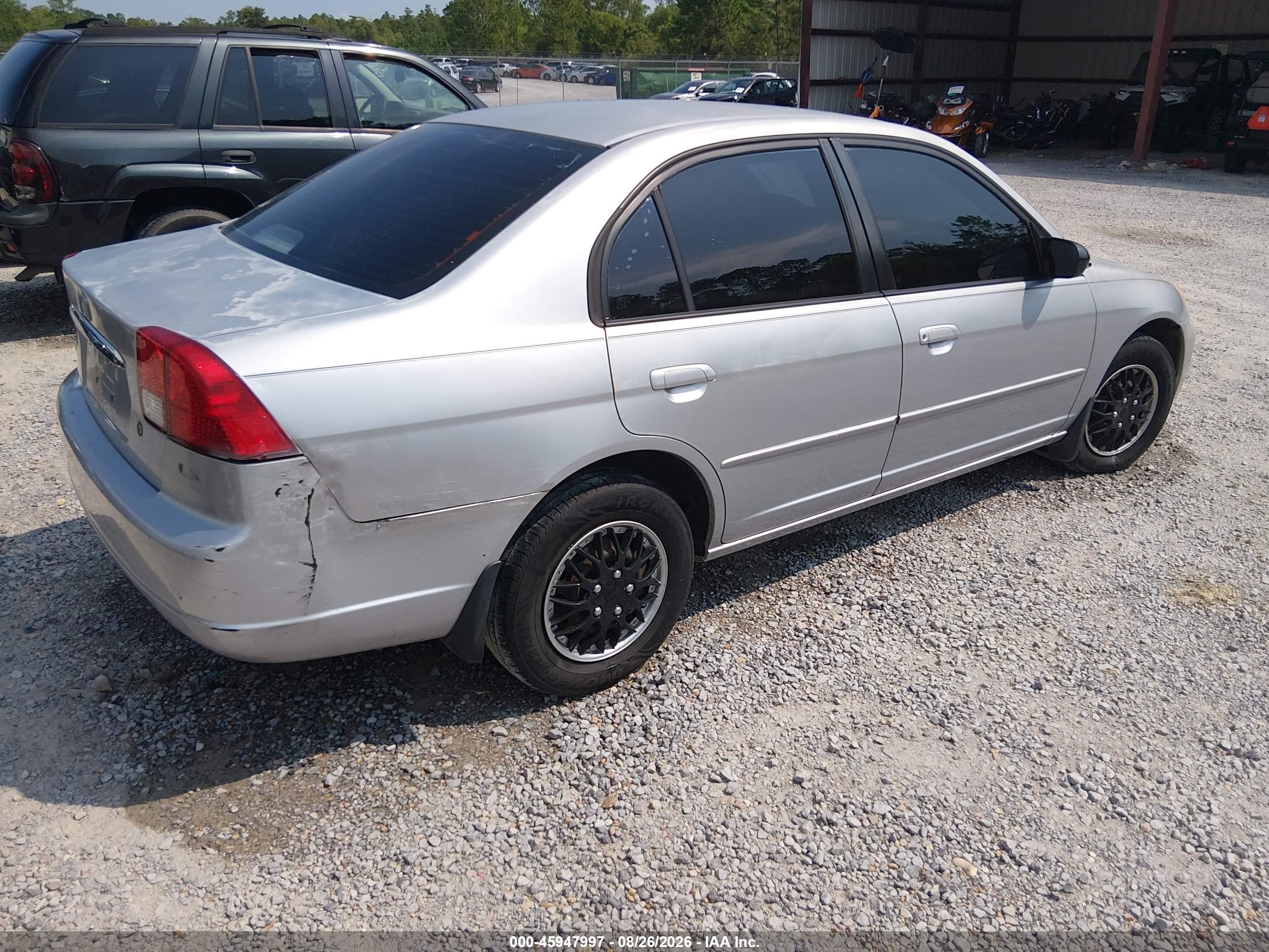 2003 Honda Civic Lx Gray vin: 2HGES16503H535467