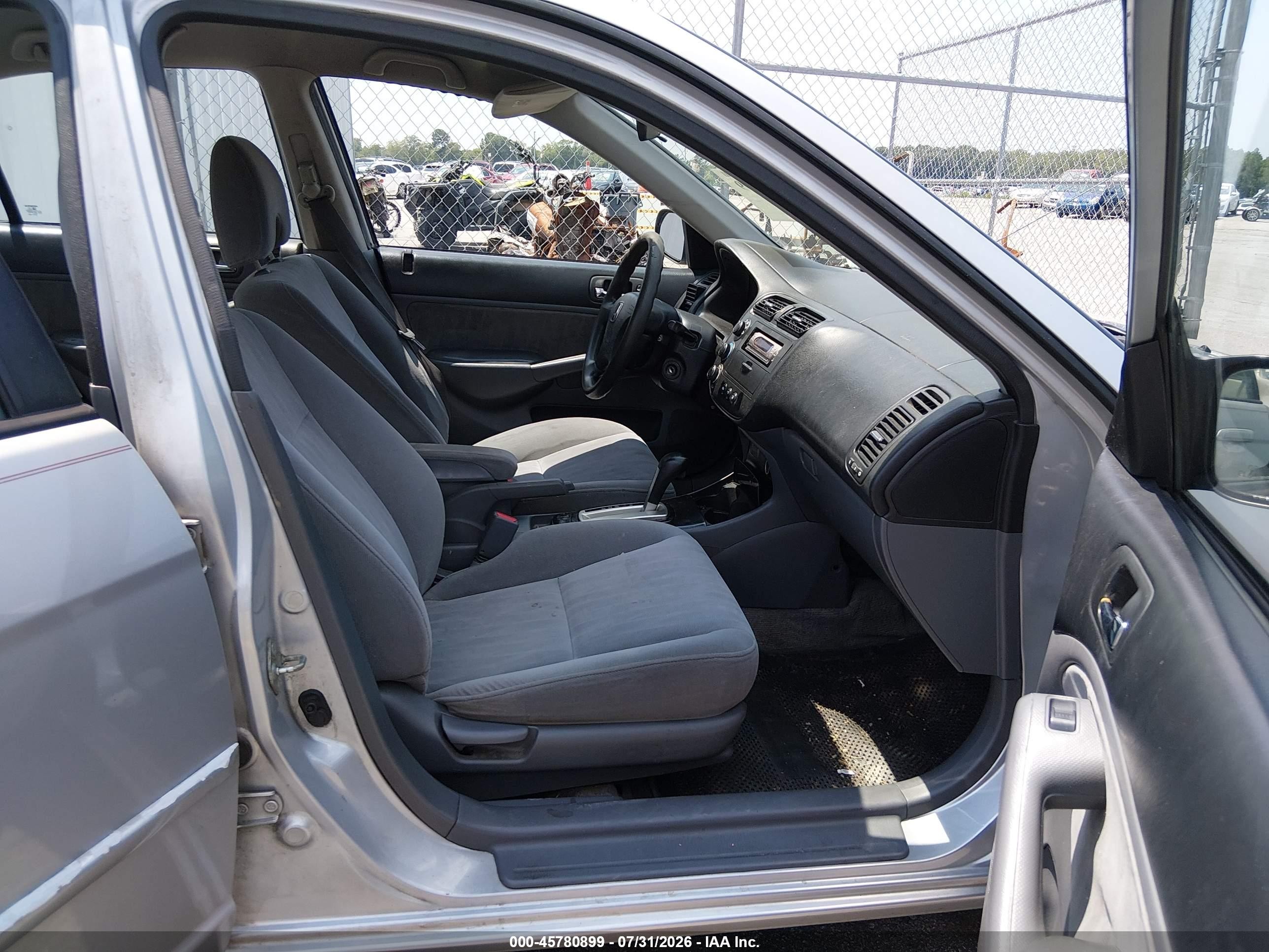 2003 Honda Civic Lx Серебряный vin: 2HGES16503H543097