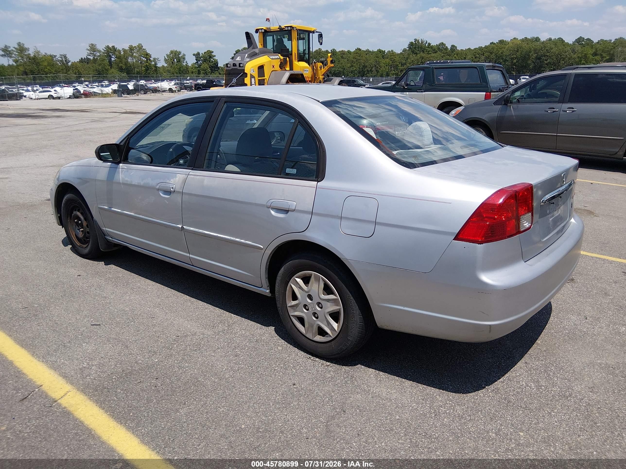 2003 Honda Civic Lx Серебряный vin: 2HGES16503H543097