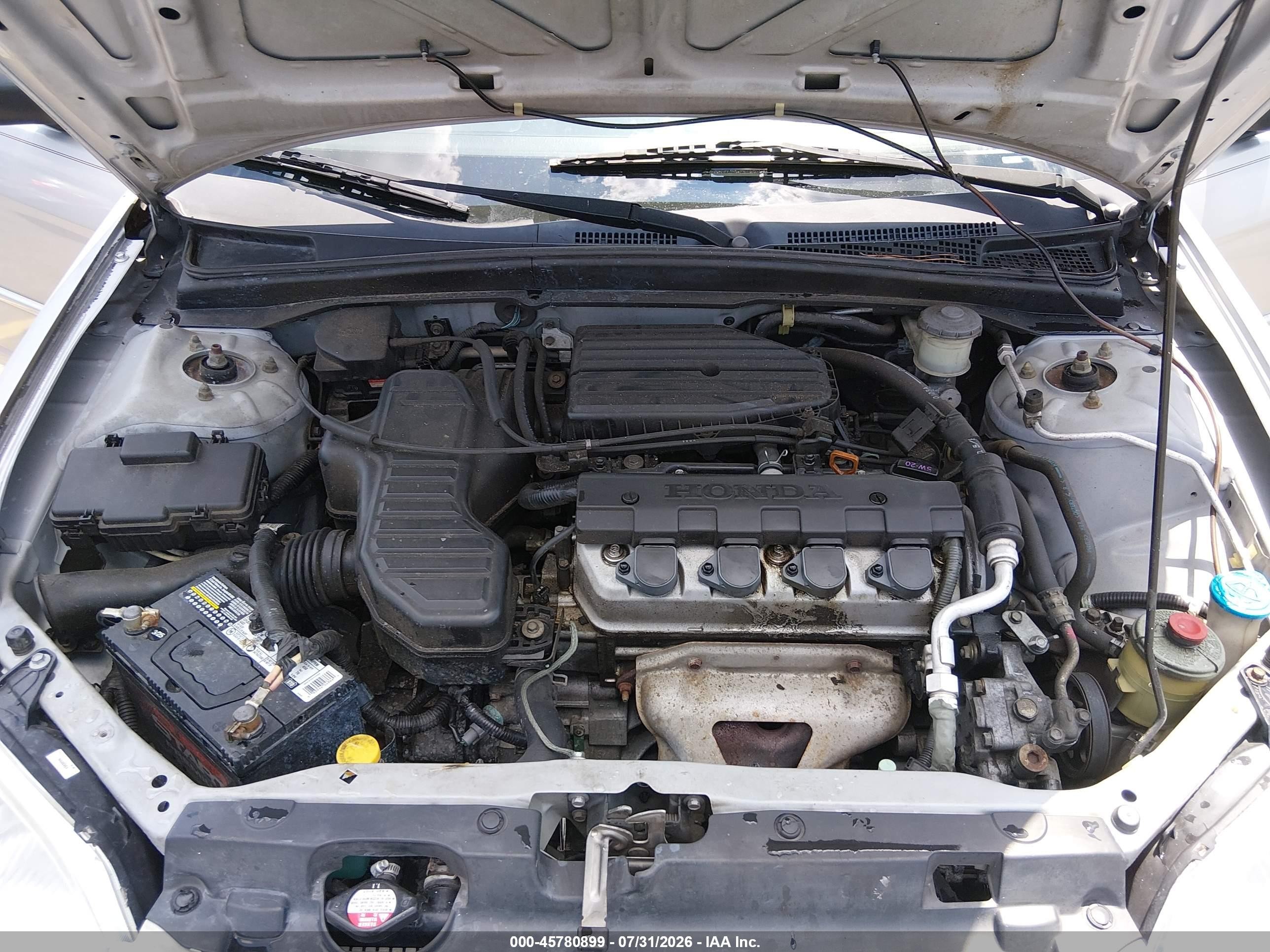 2003 Honda Civic Lx Серебряный vin: 2HGES16503H543097