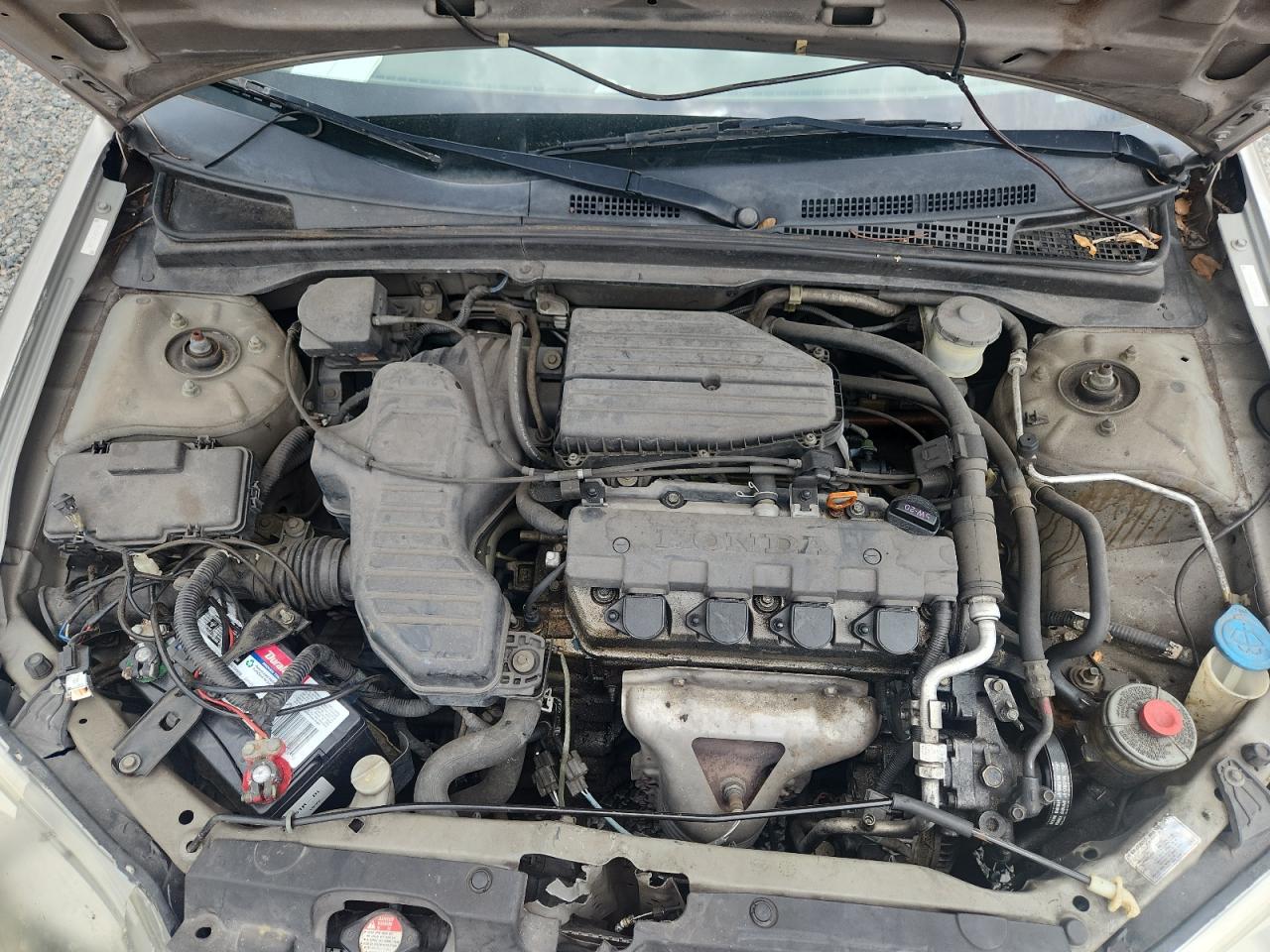 2003 Honda Civic Lx Gray vin: 2HGES16503H543682