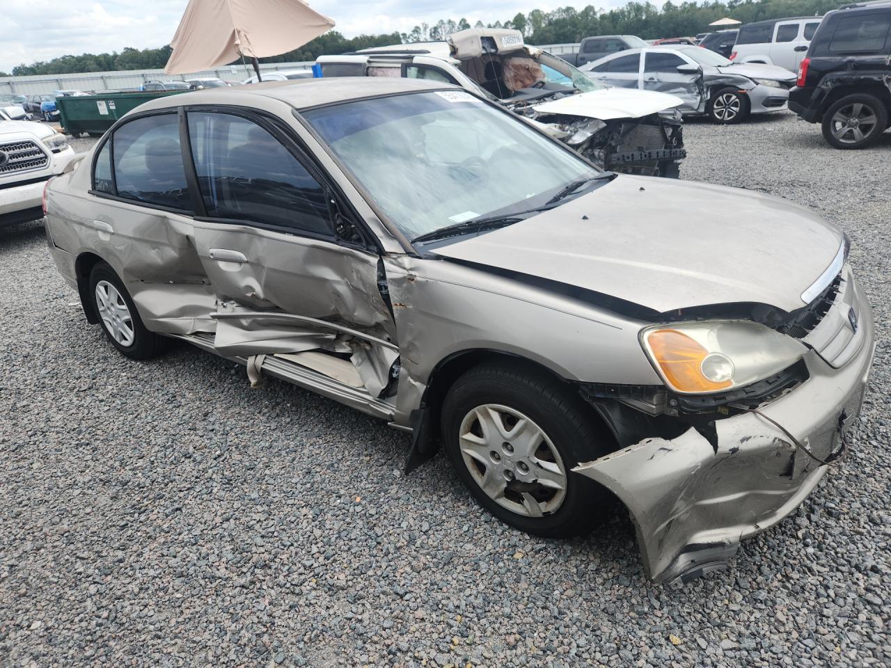 2003 Honda Civic Lx Gray vin: 2HGES16503H543682
