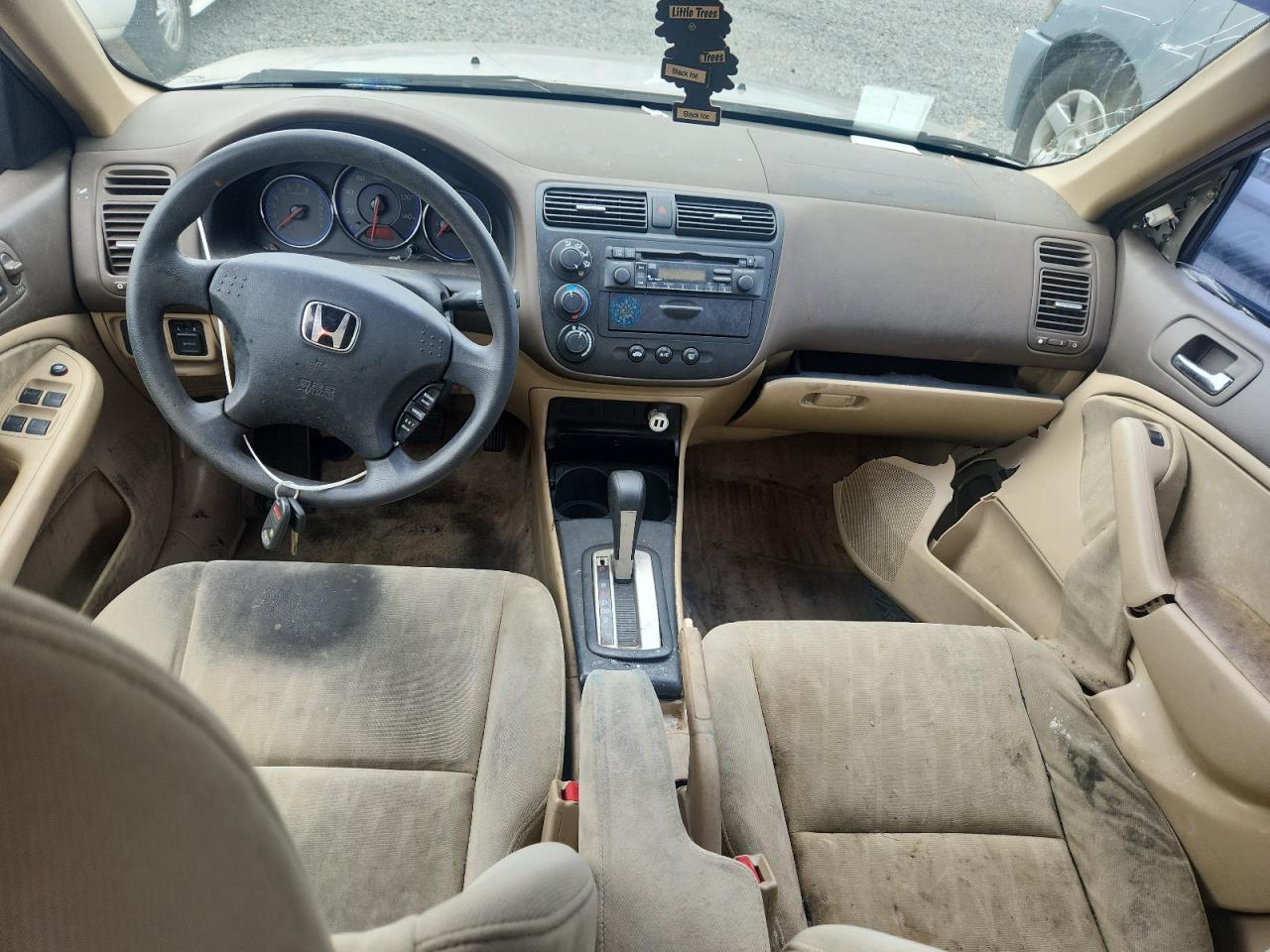 2003 Honda Civic Lx Gray vin: 2HGES16503H543682