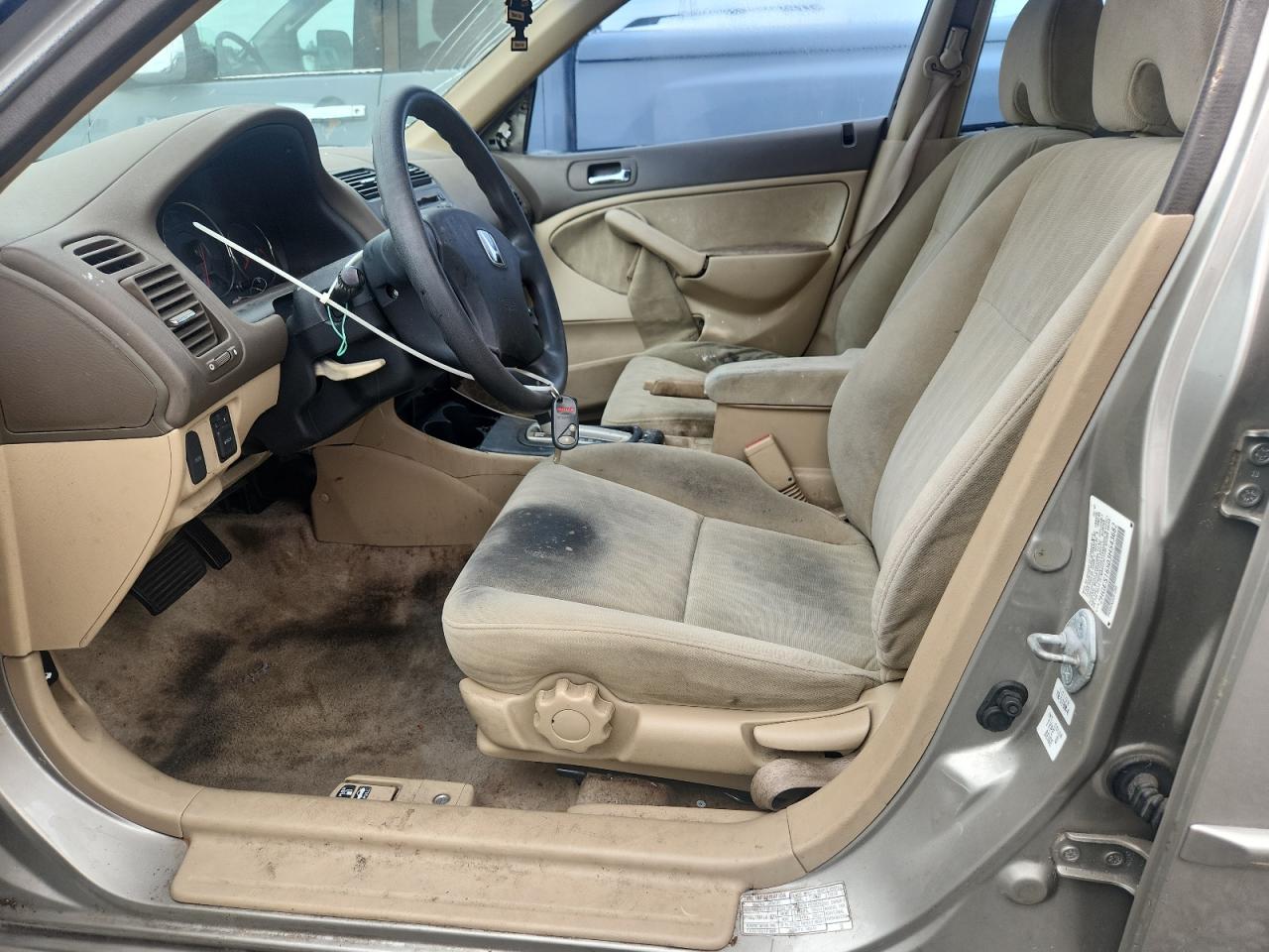 2003 Honda Civic Lx Gray vin: 2HGES16503H543682
