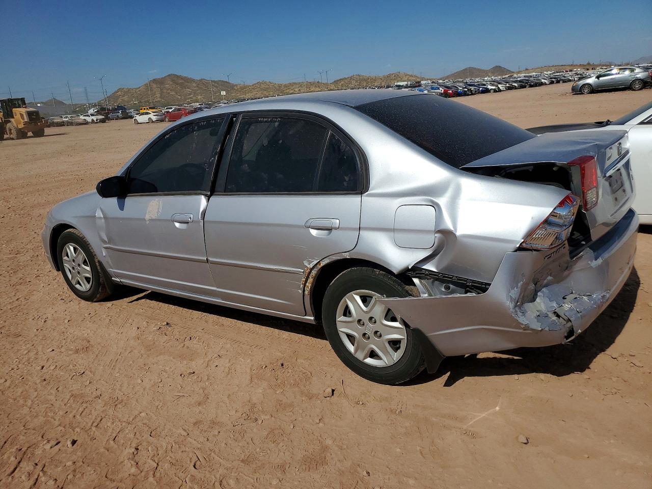 2003 Honda Civic Lx Silver vin: 2HGES16503H575628