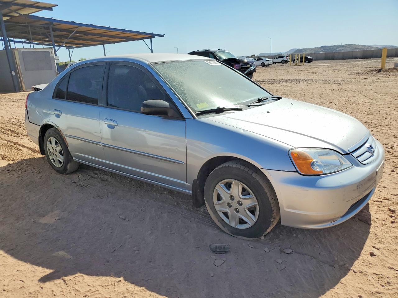 2003 Honda Civic Lx Silver vin: 2HGES16503H575628
