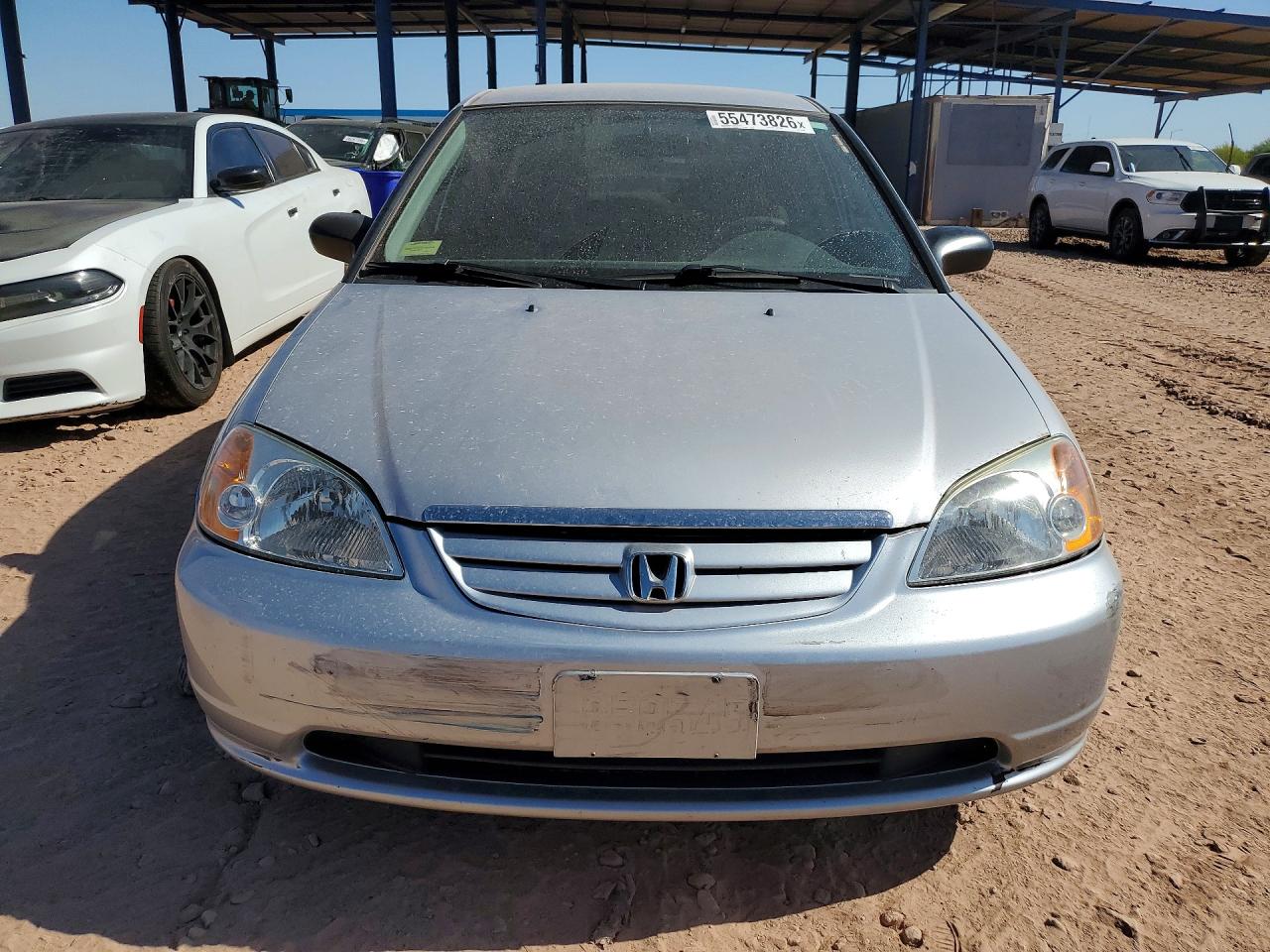 2003 Honda Civic Lx Silver vin: 2HGES16503H575628