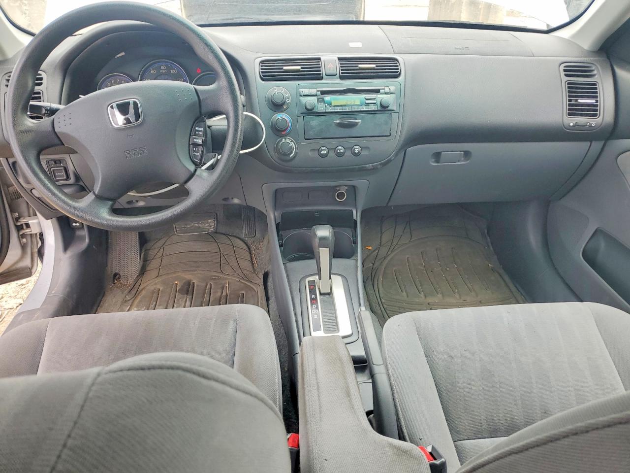2003 Honda Civic 4d Серебряный vin: 2HGES16503H589545