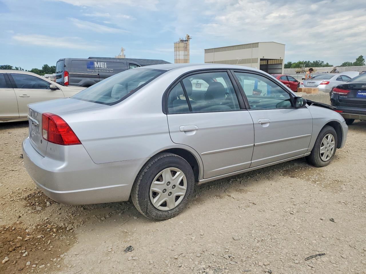 2003 Honda Civic 4d Серебряный vin: 2HGES16503H589545