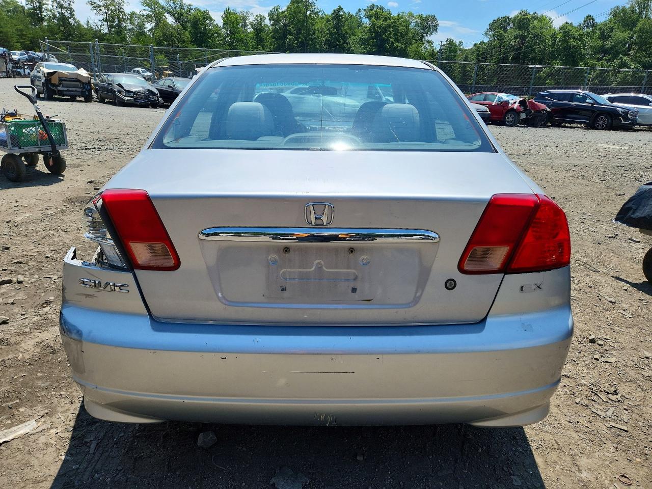 2003 Honda Civic Silver vin: 2HGES16503H591487