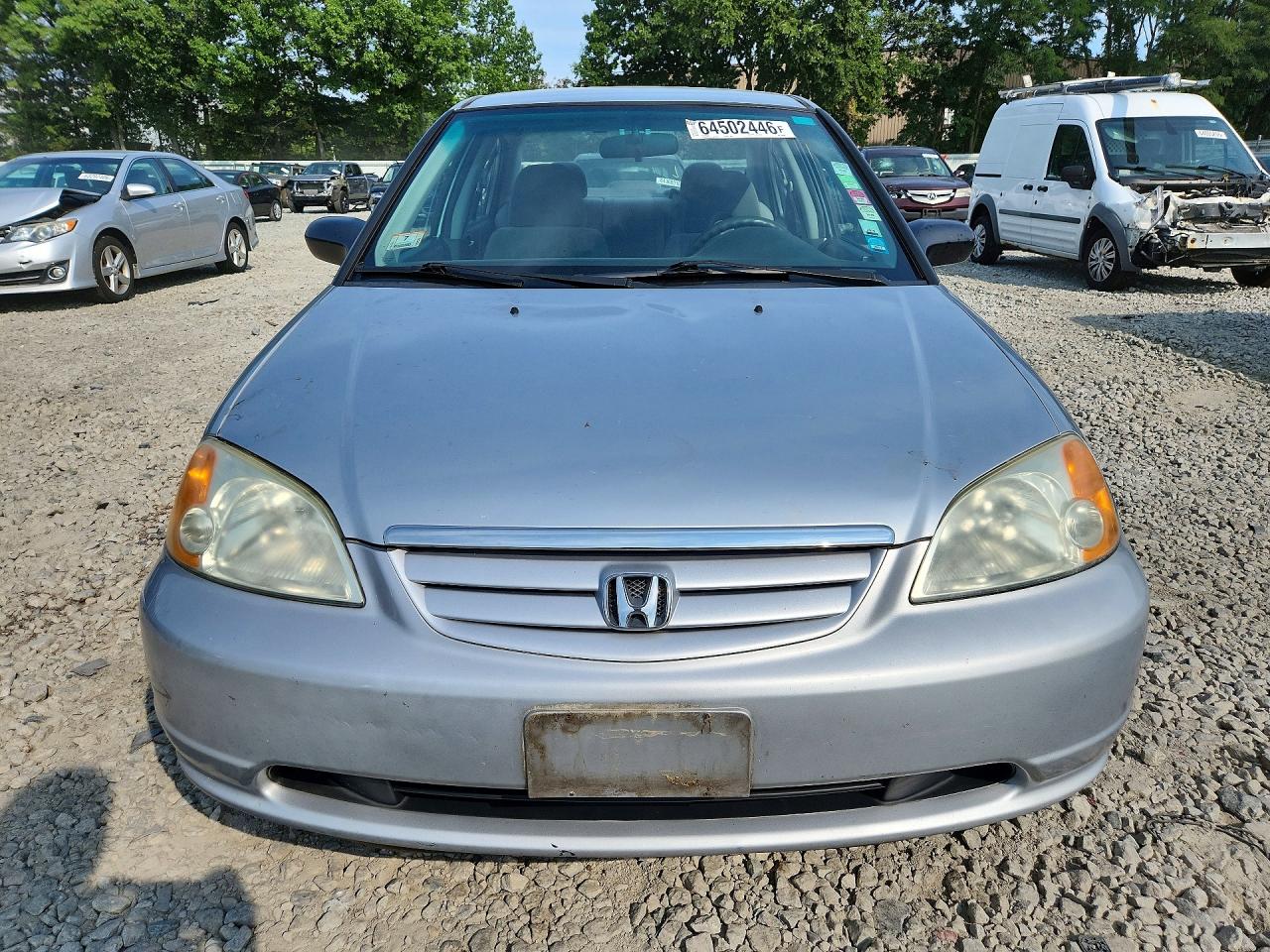 2003 Honda Civic Lx Silver vin: 2HGES16503H609440