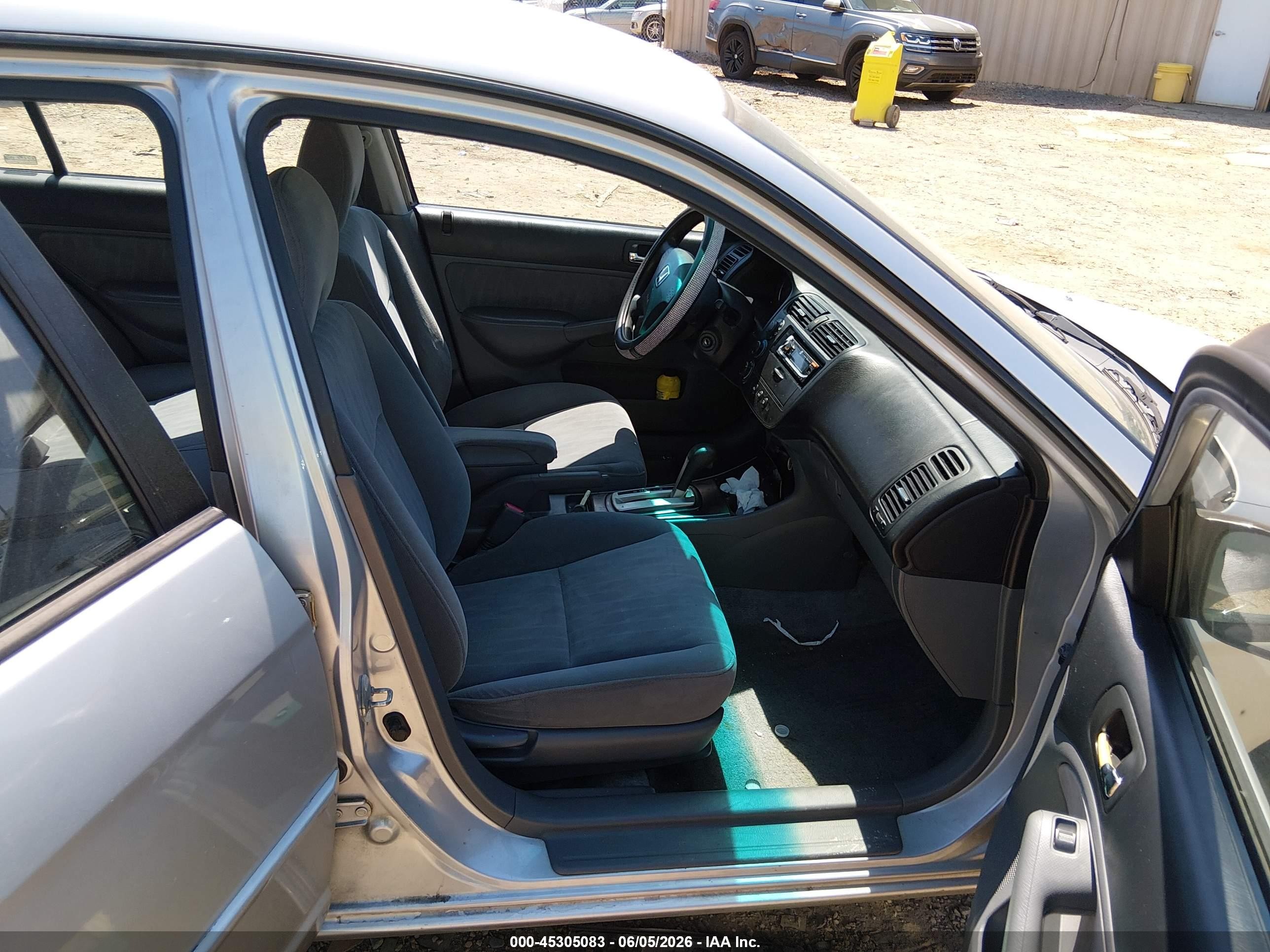 2003 Honda Civic Lx Silver vin: 2HGES16503H620499
