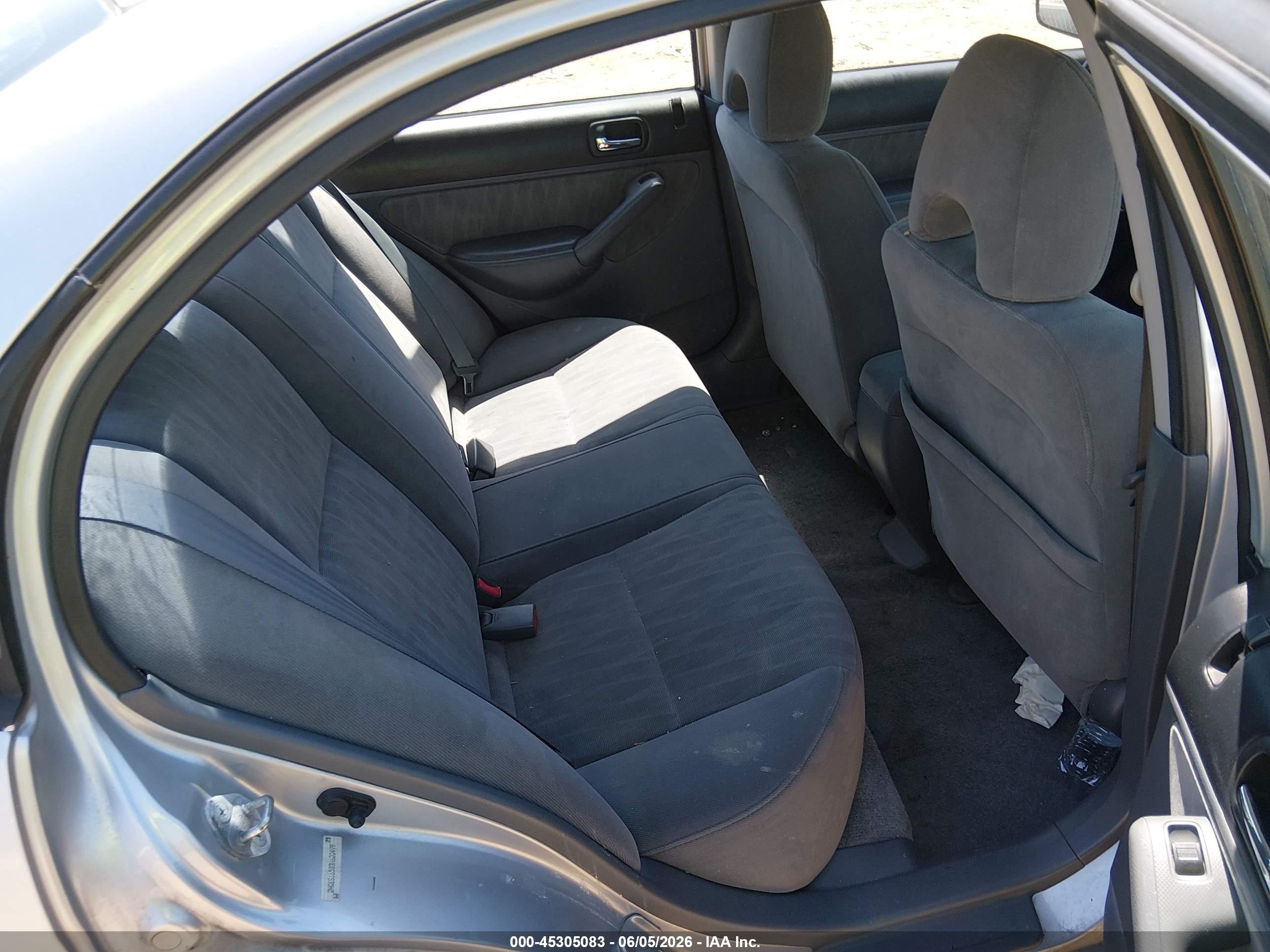 2003 Honda Civic Lx Silver vin: 2HGES16503H620499