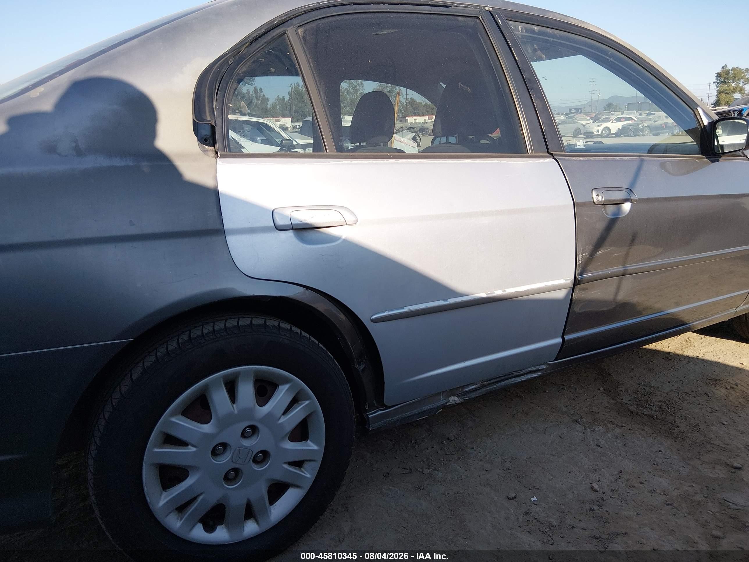 2004 Honda Civic Lx Gray vin: 2HGES16504H519884