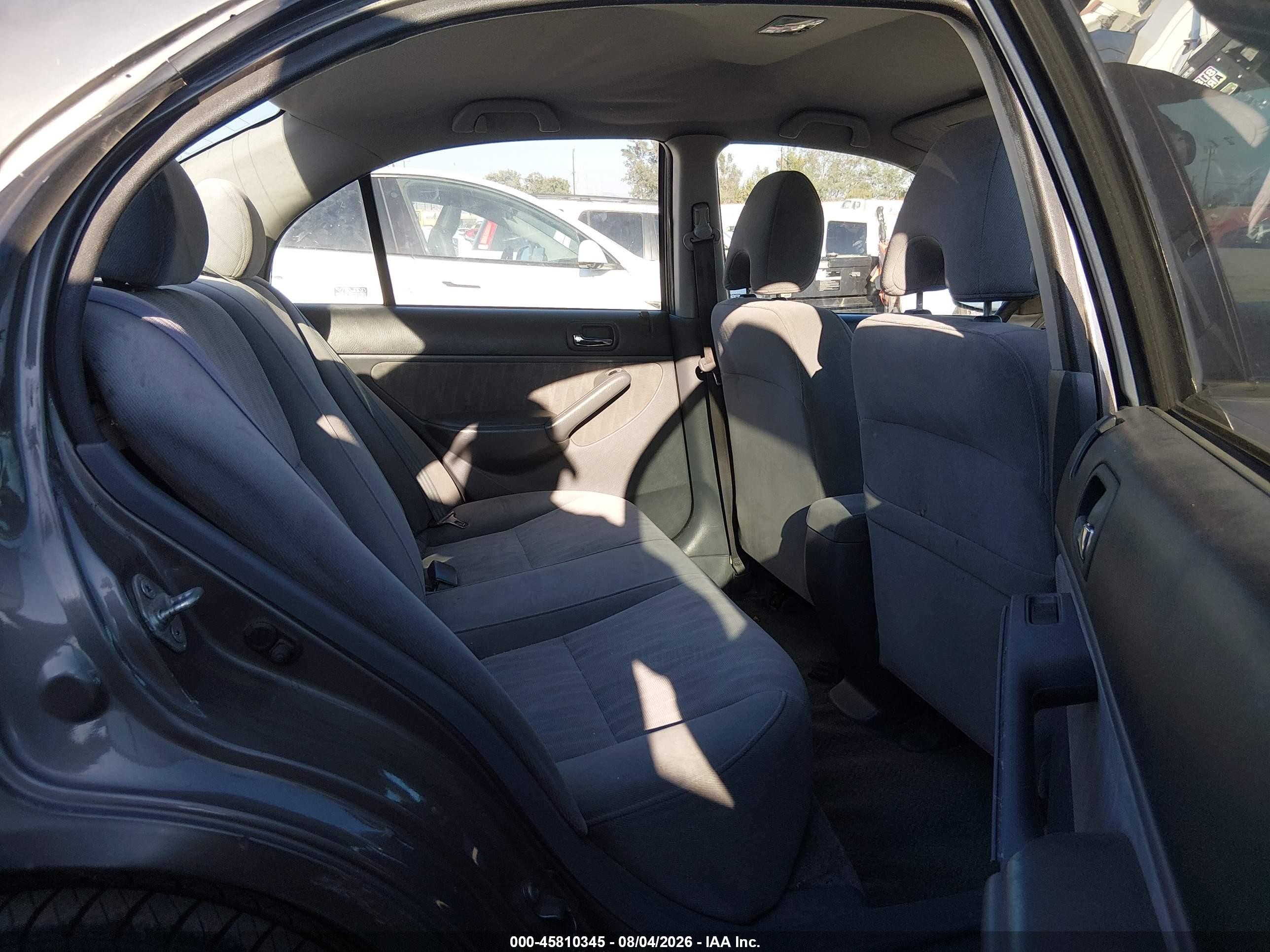 2004 Honda Civic Lx Gray vin: 2HGES16504H519884