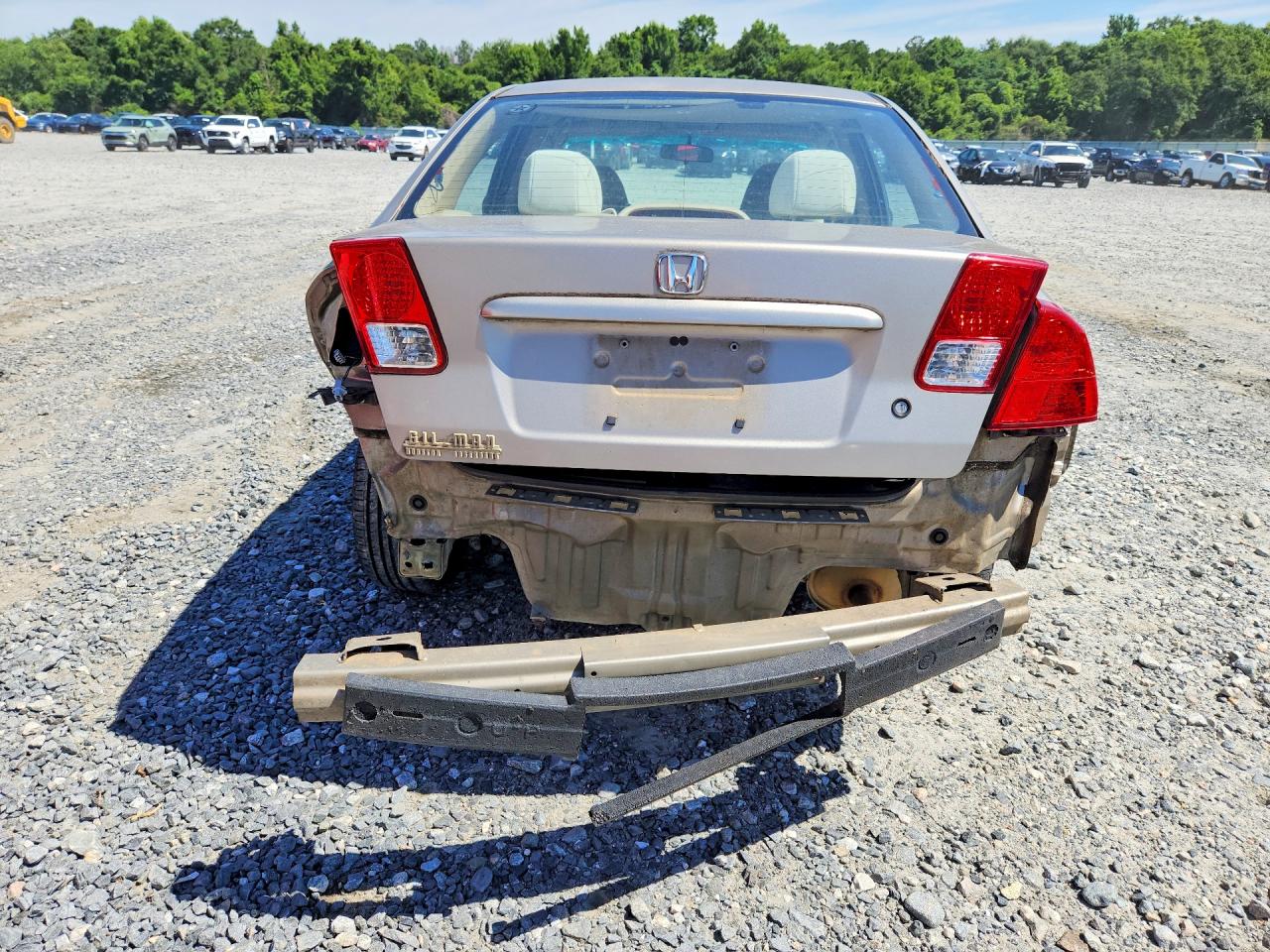 2004 Honda Civic Lx Beige vin: 2HGES16504H536393