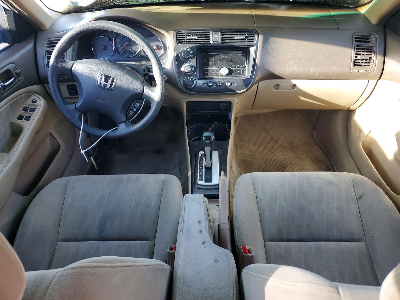 2004 Honda Civic Lx White vin: 2HGES16504H620729