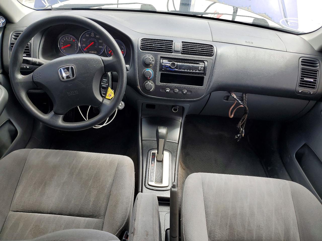2004 Honda Civic Lx Blue vin: 2HGES16504H621072