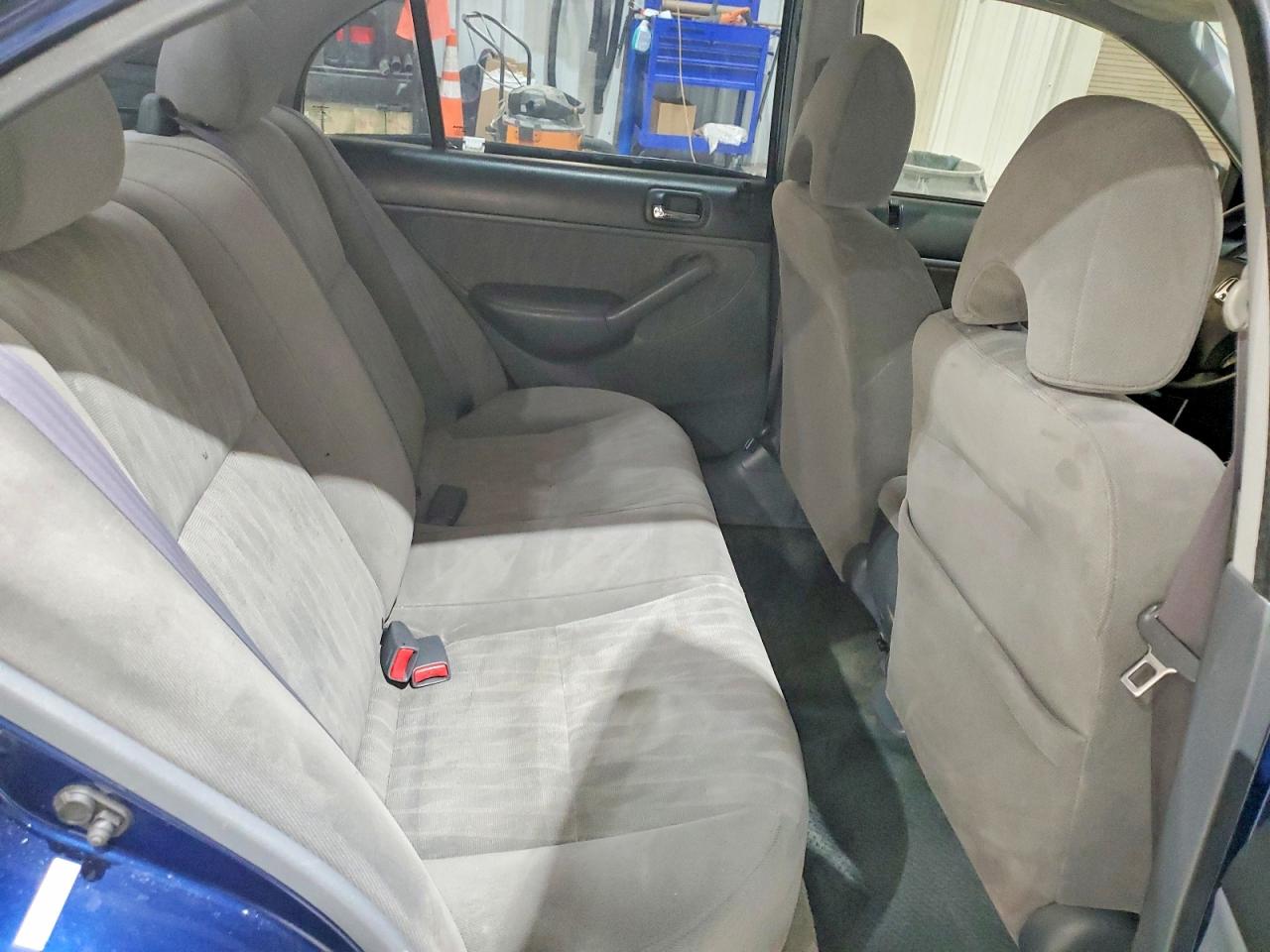 2004 Honda Civic Lx Blue vin: 2HGES16504H621072
