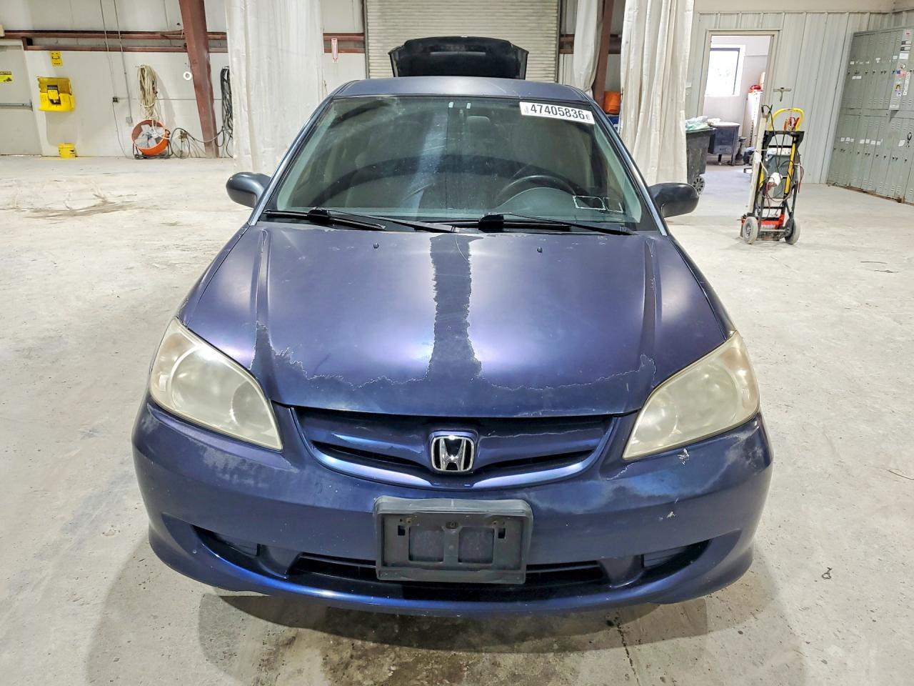 2004 Honda Civic Lx Blue vin: 2HGES16504H621072