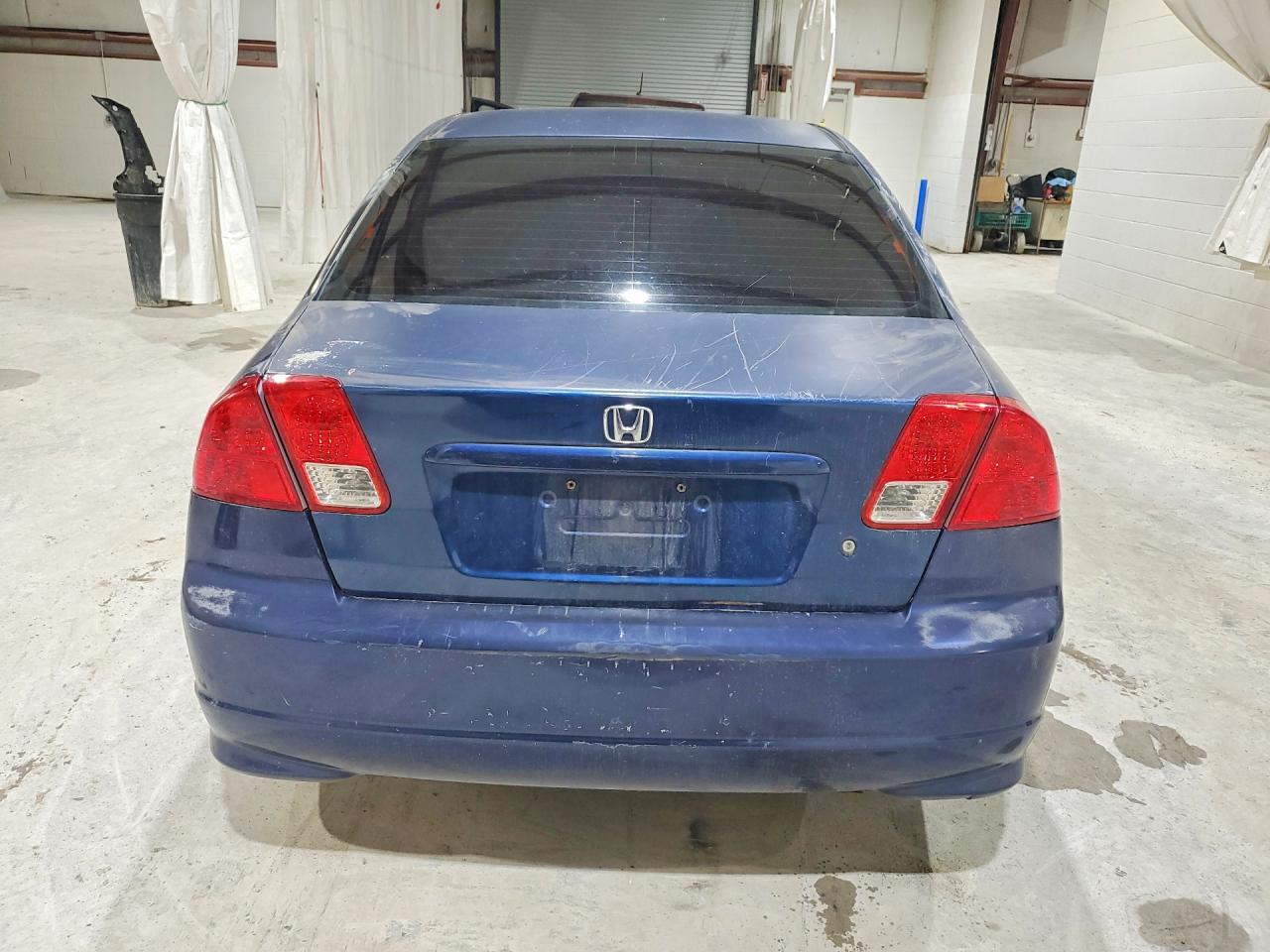 2004 Honda Civic Lx Blue vin: 2HGES16504H621072