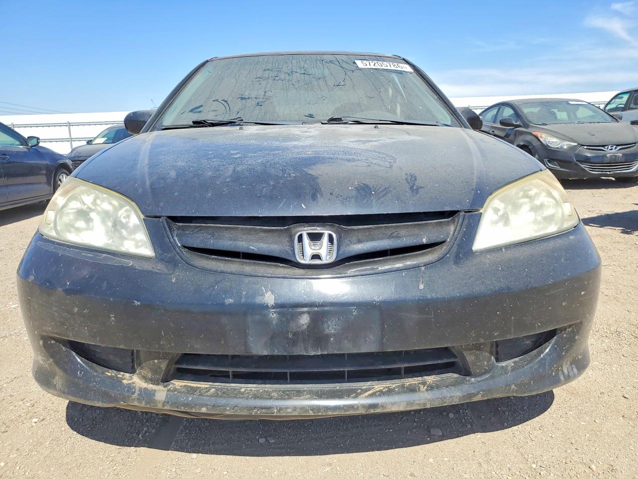 2004 Honda Civic Lx Black vin: 2HGES16504H629723