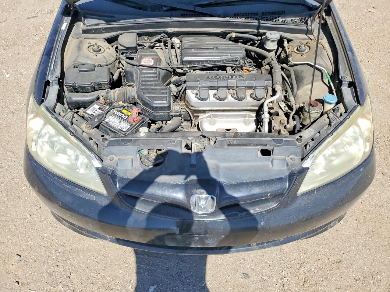 2004 Honda Civic Lx Black vin: 2HGES16504H629723