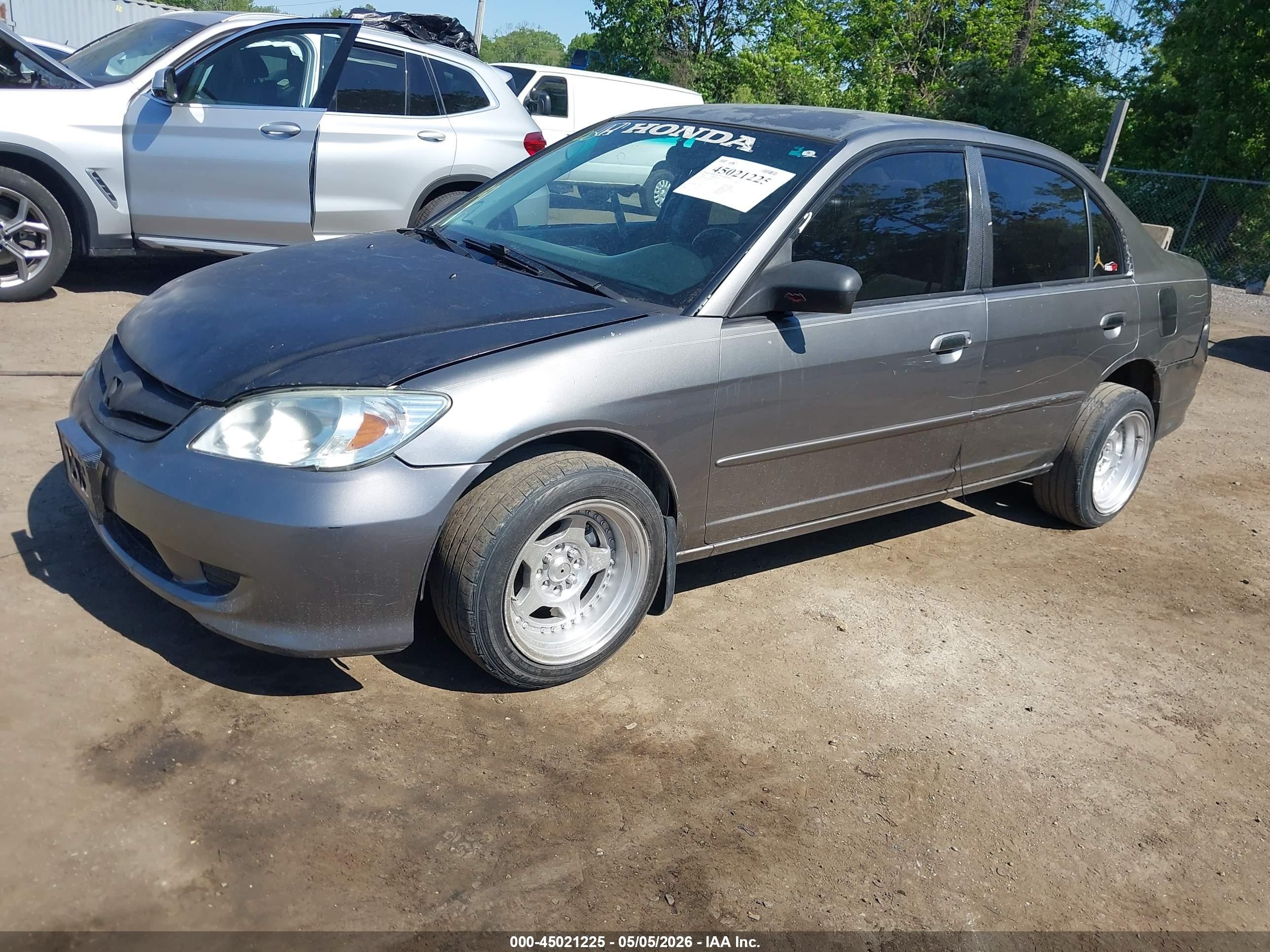 2004 Honda Civic Lx Желто-коричневый vin: 2HGES16504H631617