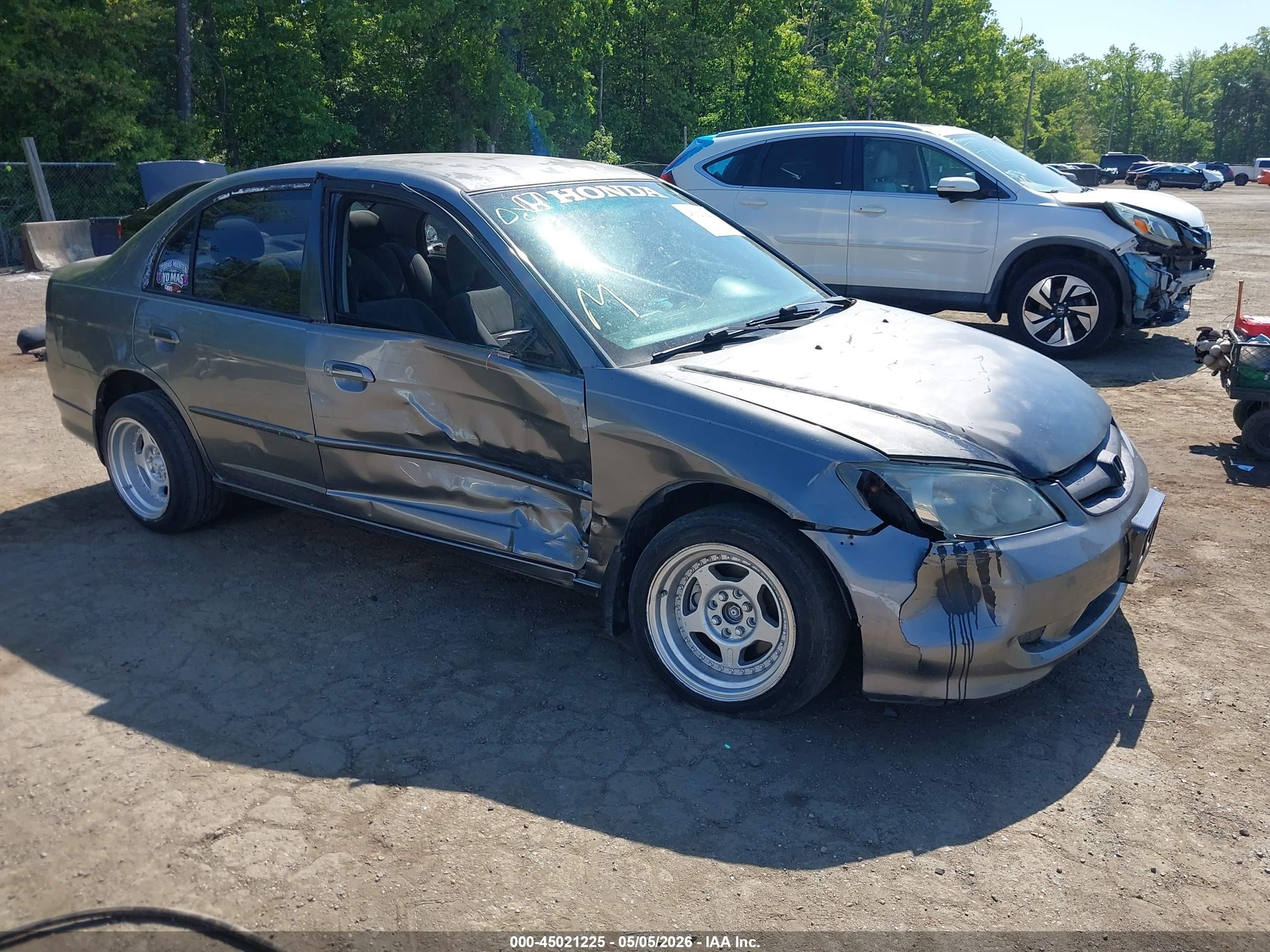 2004 Honda Civic Lx Желто-коричневый vin: 2HGES16504H631617
