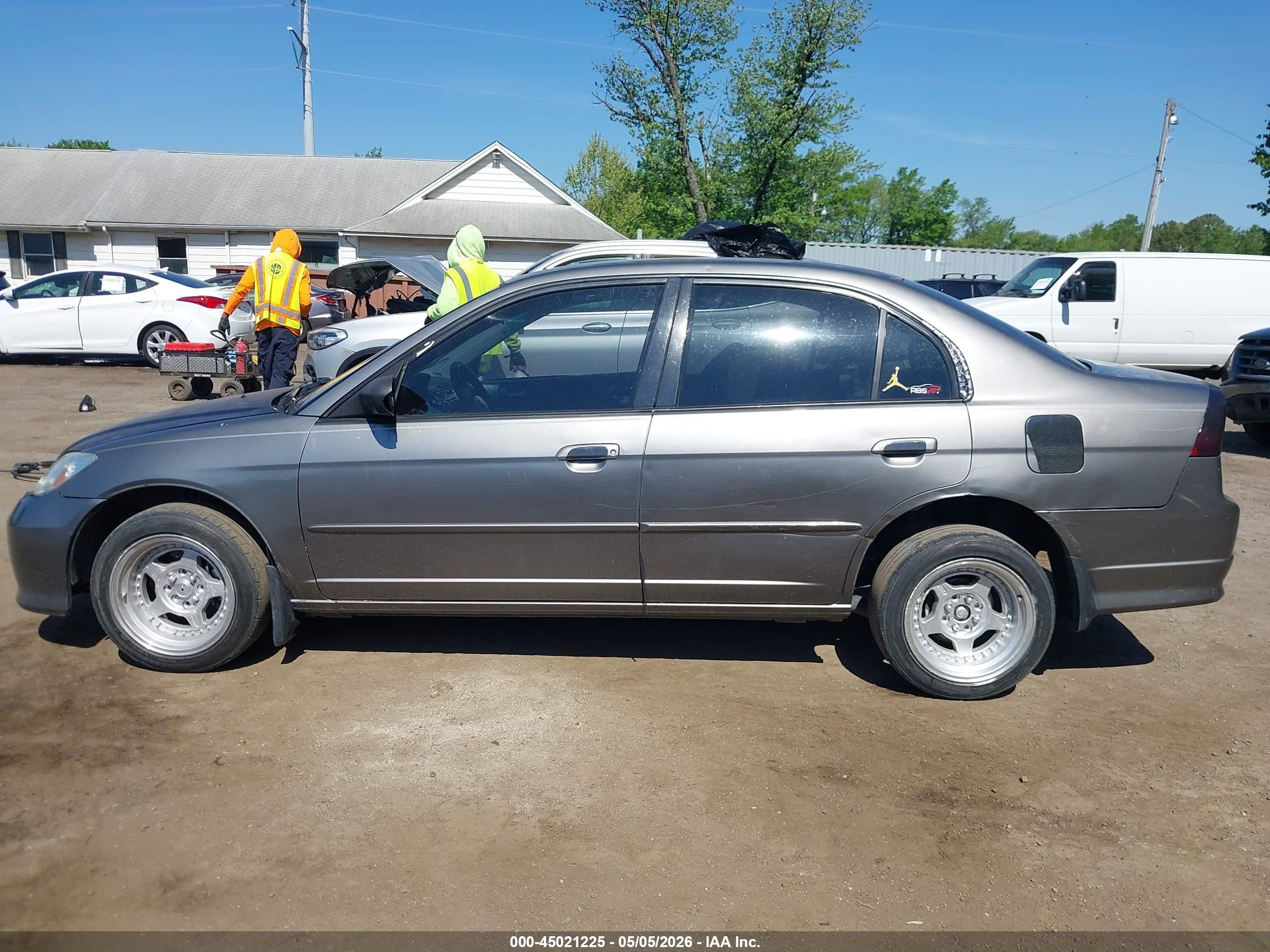 2004 Honda Civic Lx Желто-коричневый vin: 2HGES16504H631617