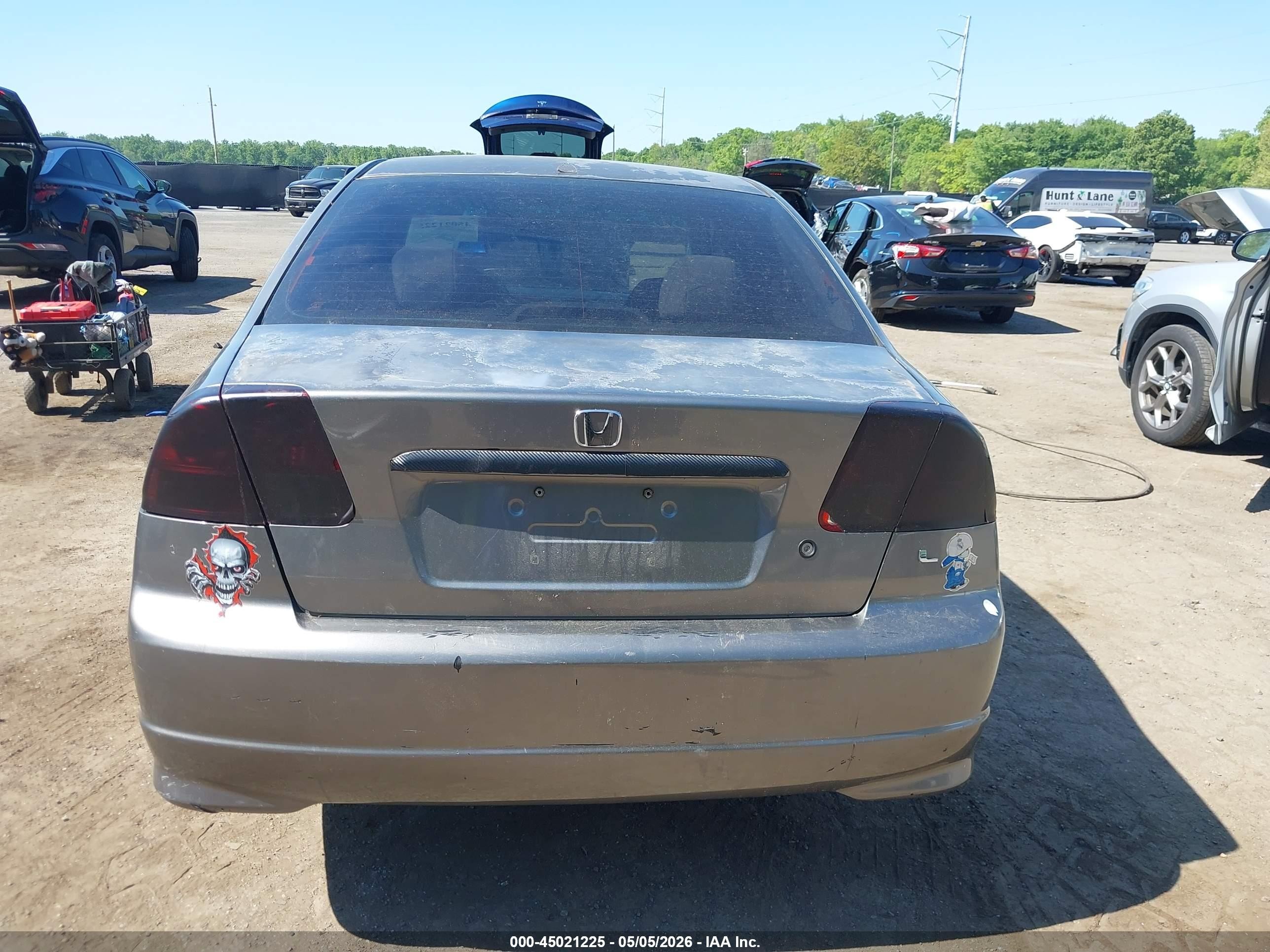 2004 Honda Civic Lx Желто-коричневый vin: 2HGES16504H631617