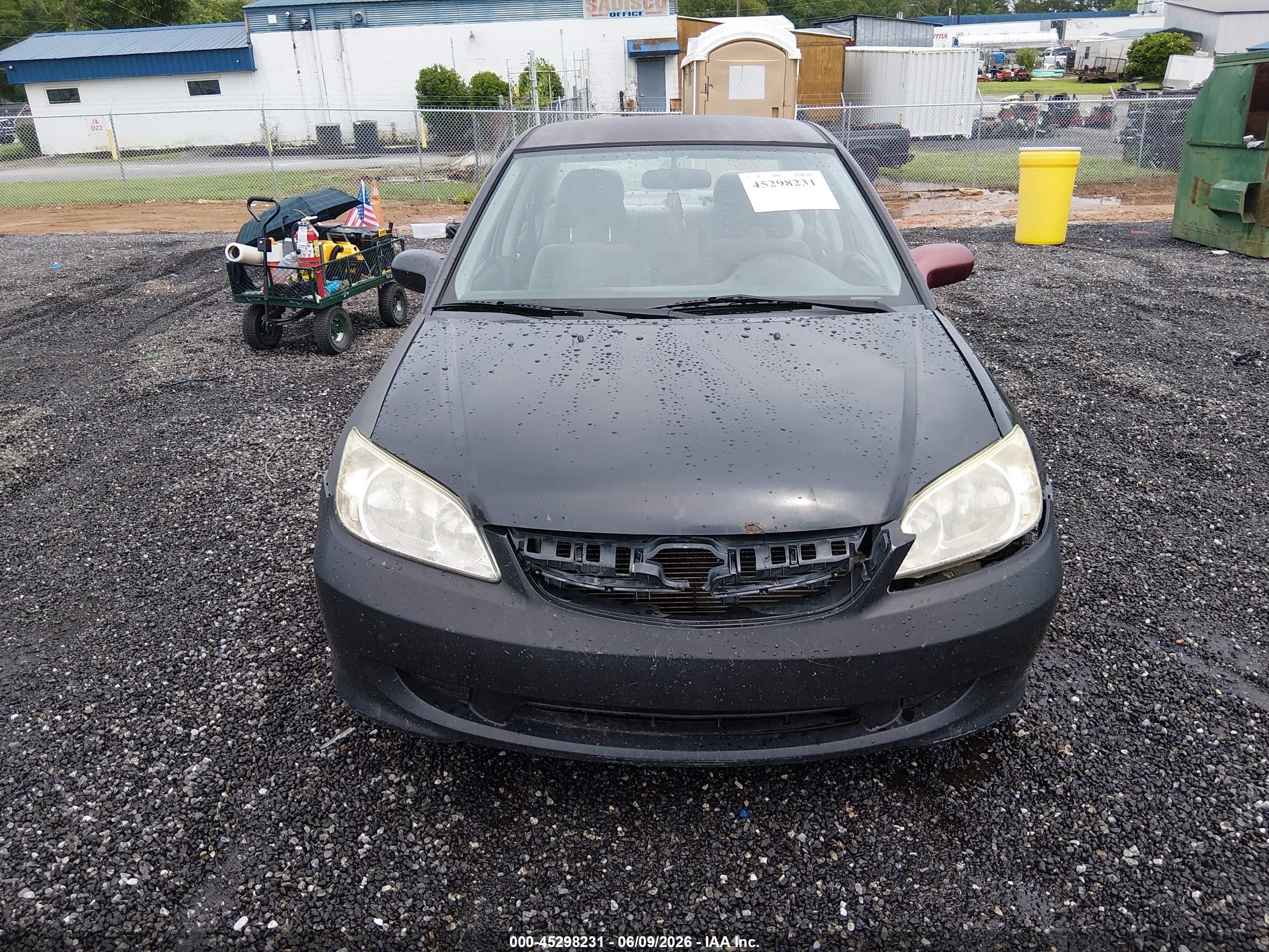 2004 Honda Civic Lx Gray vin: 2HGES16504H643654