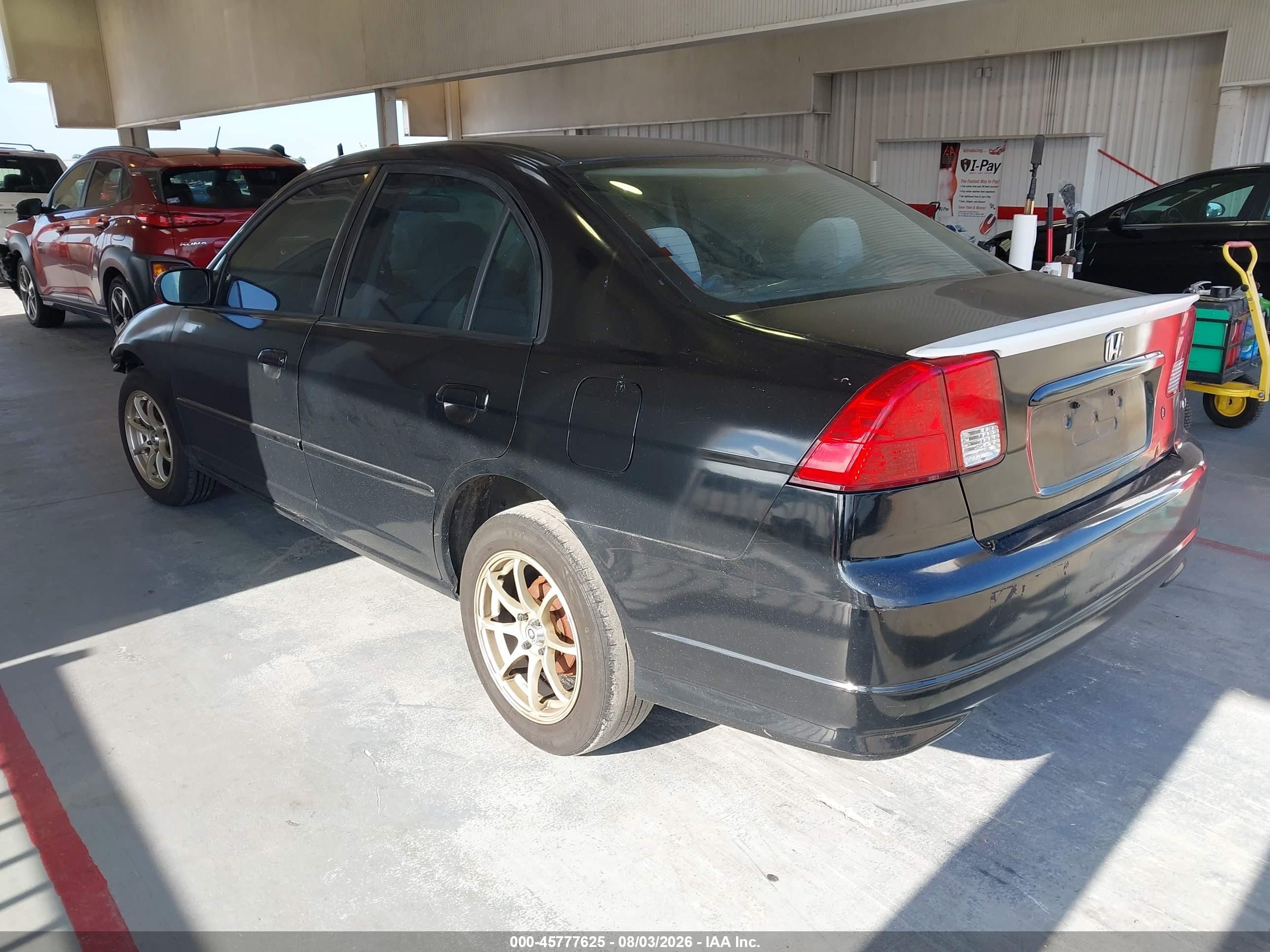 2005 Honda Civic Lx Черный vin: 2HGES16505H591590