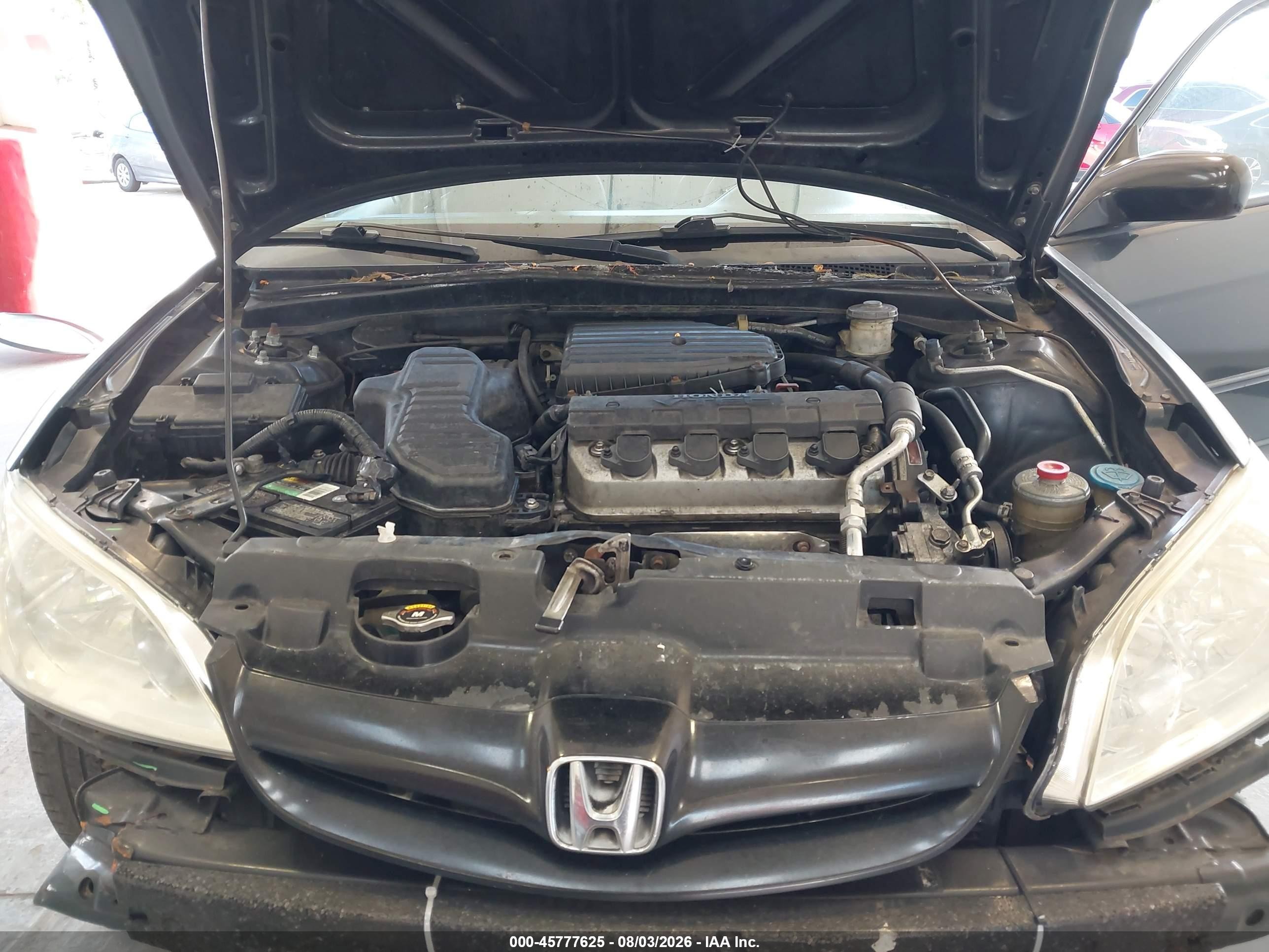 2005 Honda Civic Lx Черный vin: 2HGES16505H591590