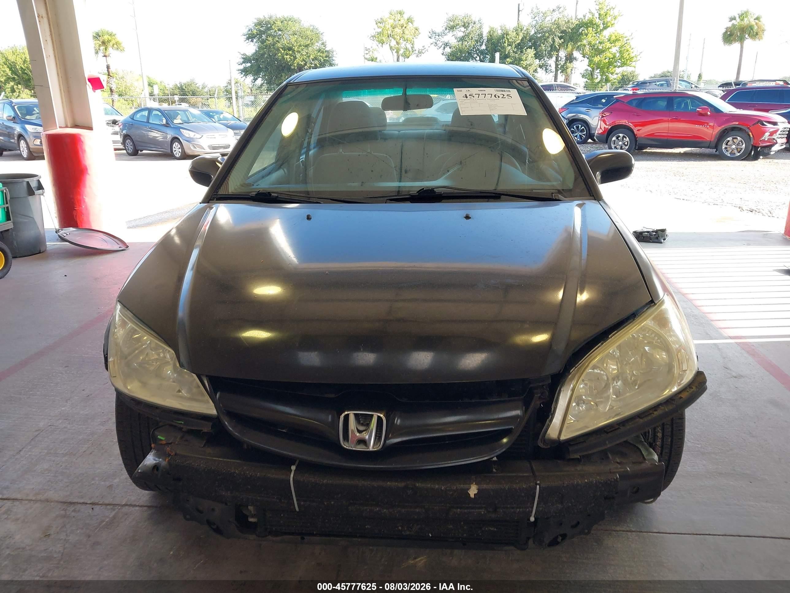 2005 Honda Civic Lx Черный vin: 2HGES16505H591590