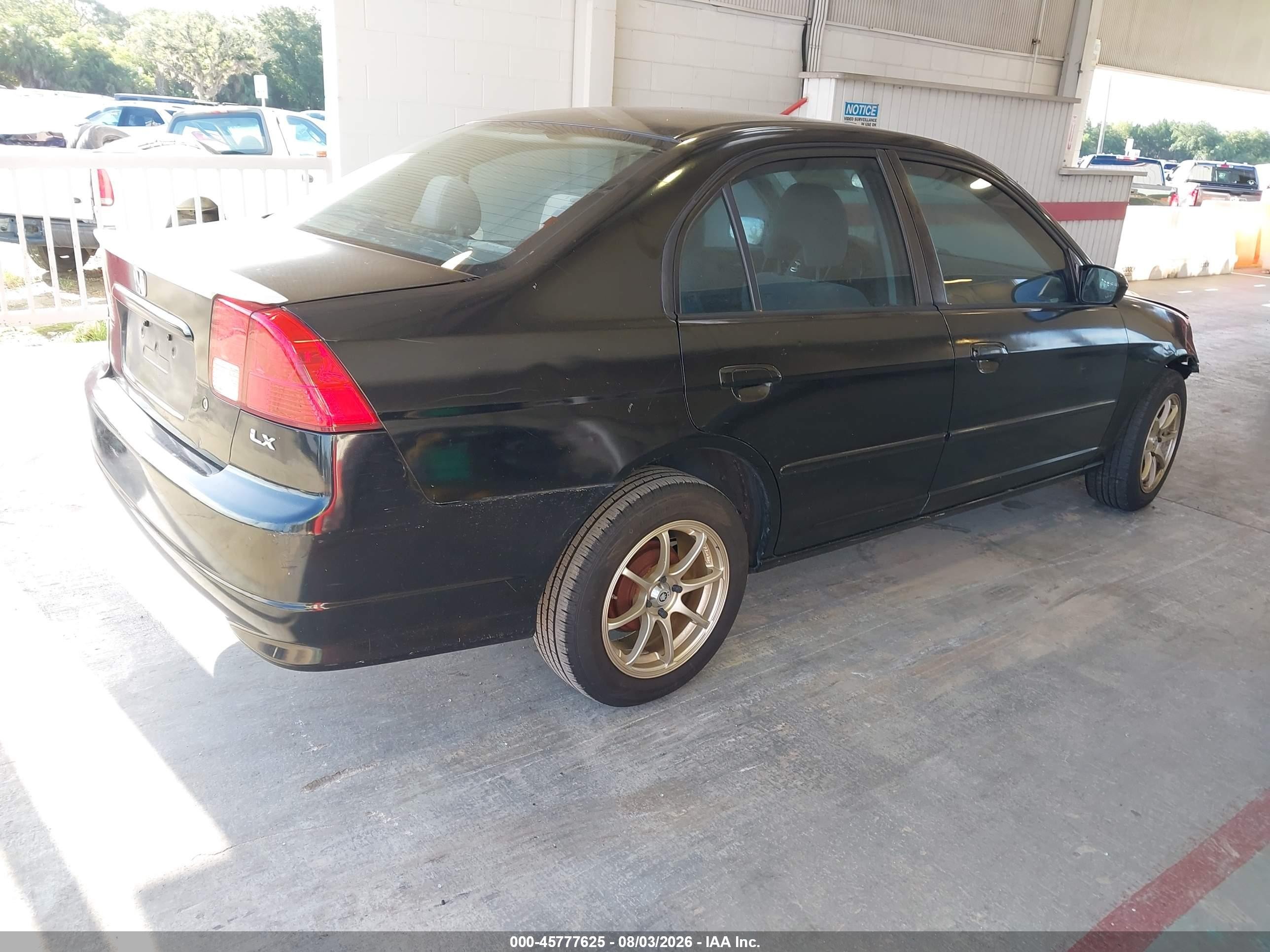2005 Honda Civic Lx Черный vin: 2HGES16505H591590