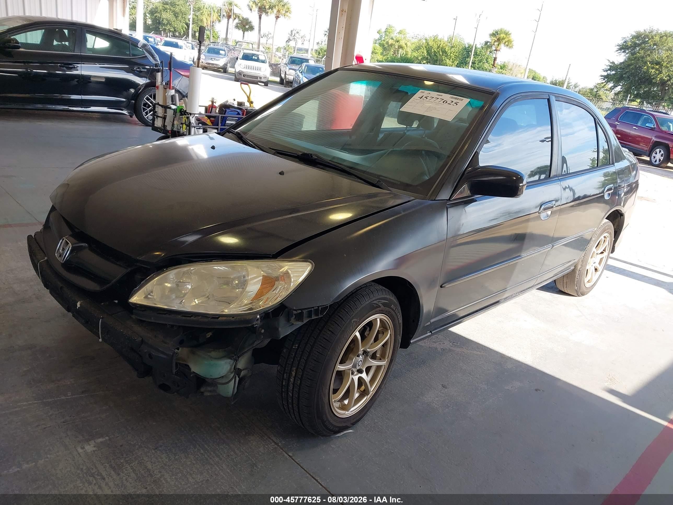 2005 Honda Civic Lx Черный vin: 2HGES16505H591590
