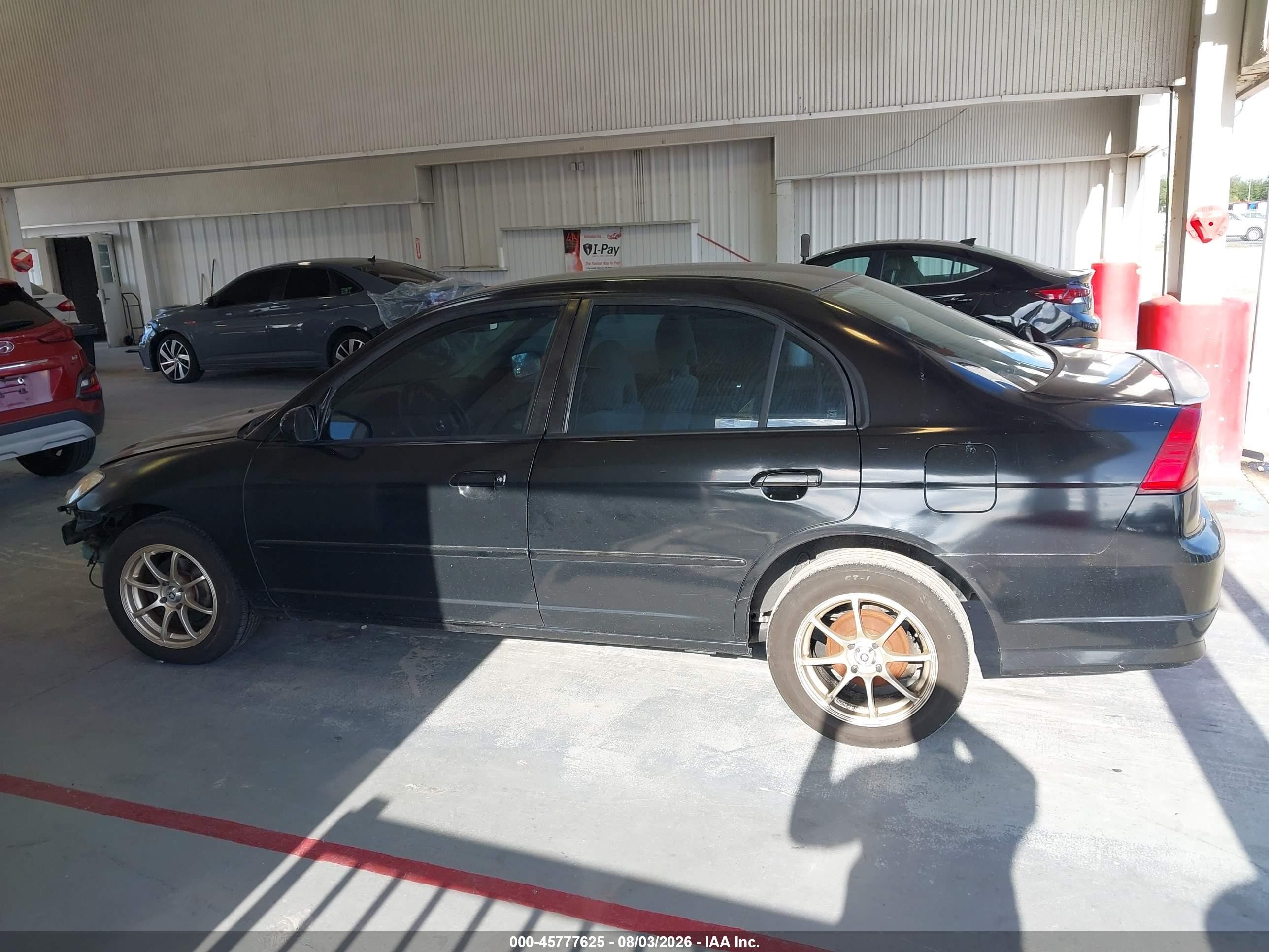 2005 Honda Civic Lx Черный vin: 2HGES16505H591590