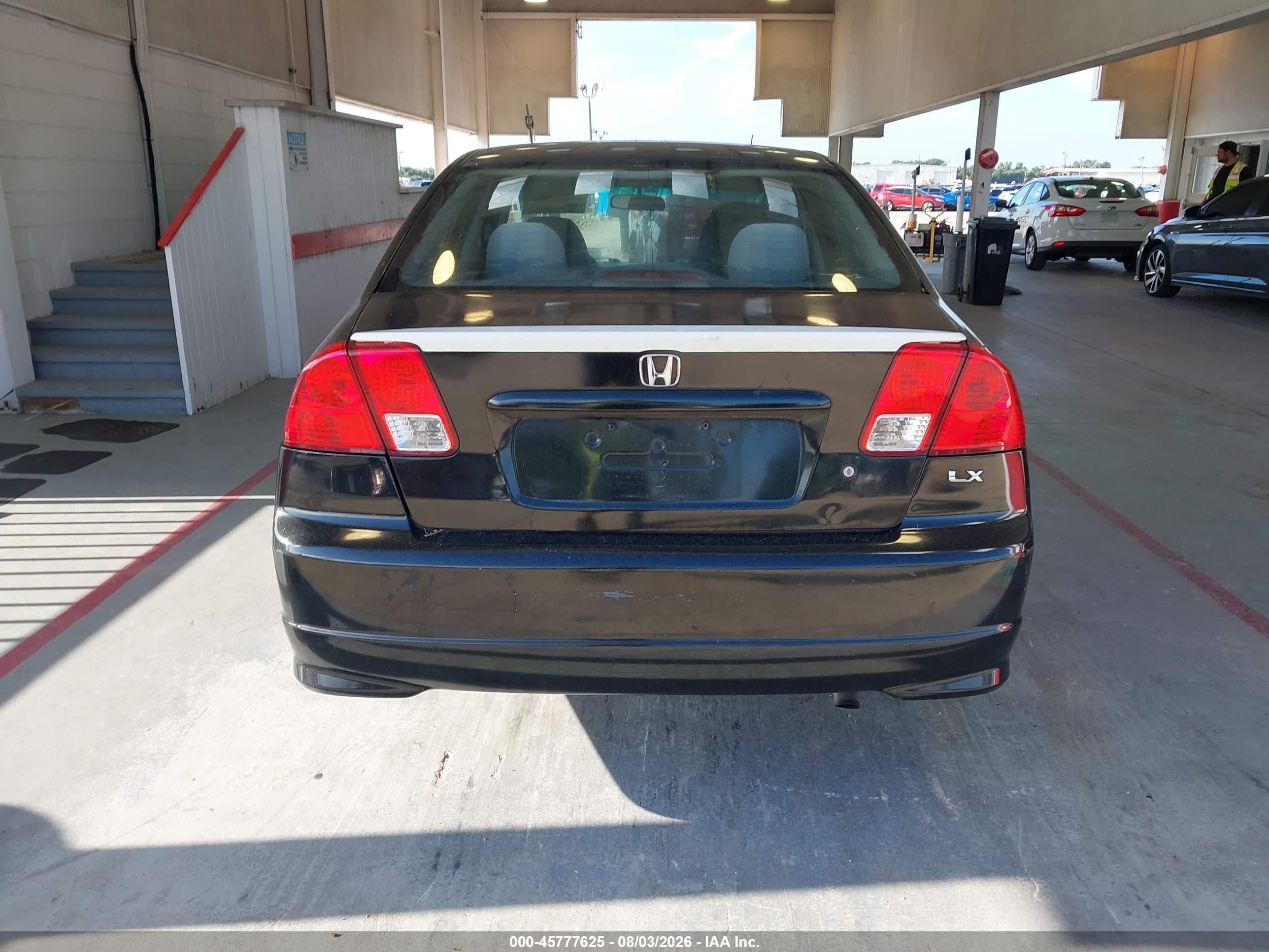 2005 Honda Civic Lx Черный vin: 2HGES16505H591590
