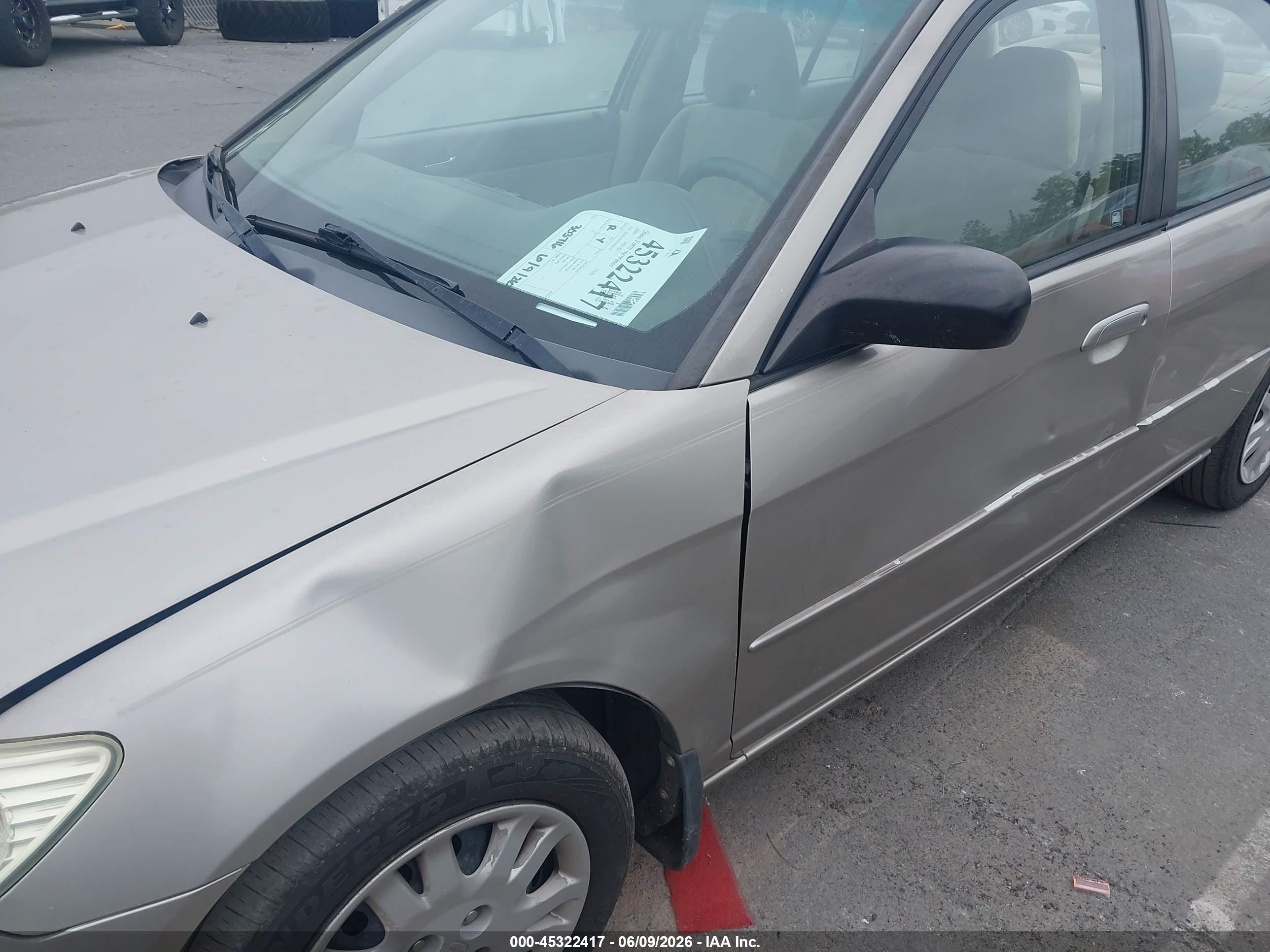 2005 Honda Civic Lx Dark Brown vin: 2HGES16505H594151