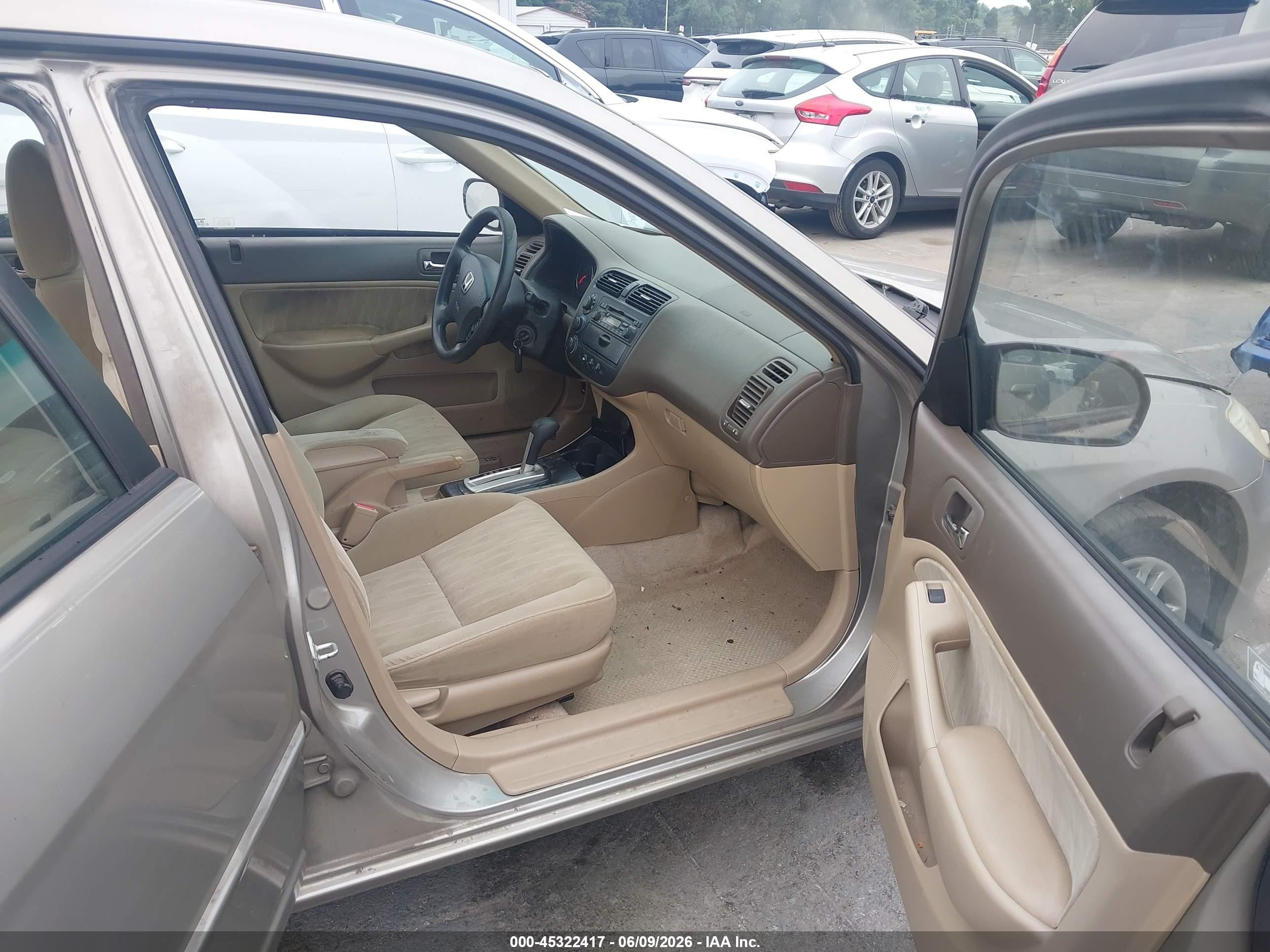 2005 Honda Civic Lx Dark Brown vin: 2HGES16505H594151
