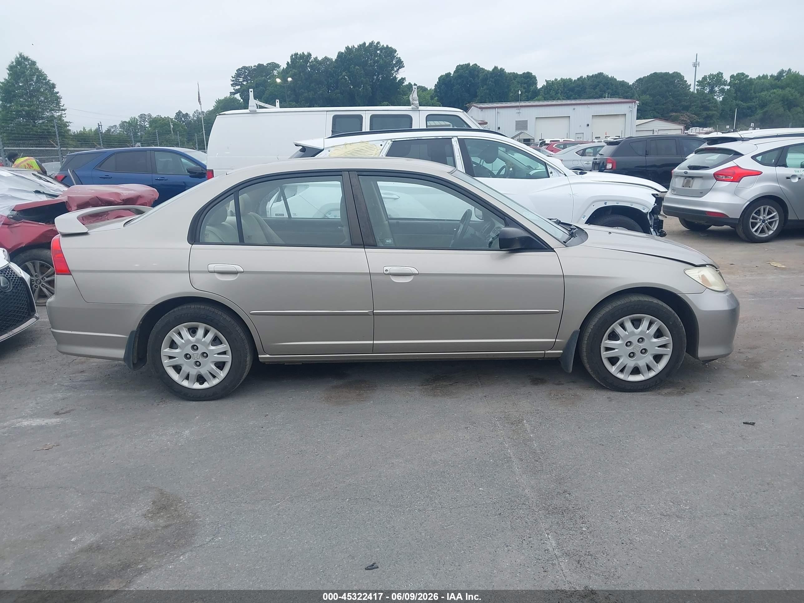 2005 Honda Civic Lx Dark Brown vin: 2HGES16505H594151