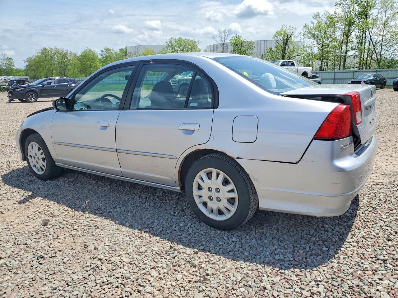 2005 Honda Civic Lx Серебряный vin: 2HGES16505H603303