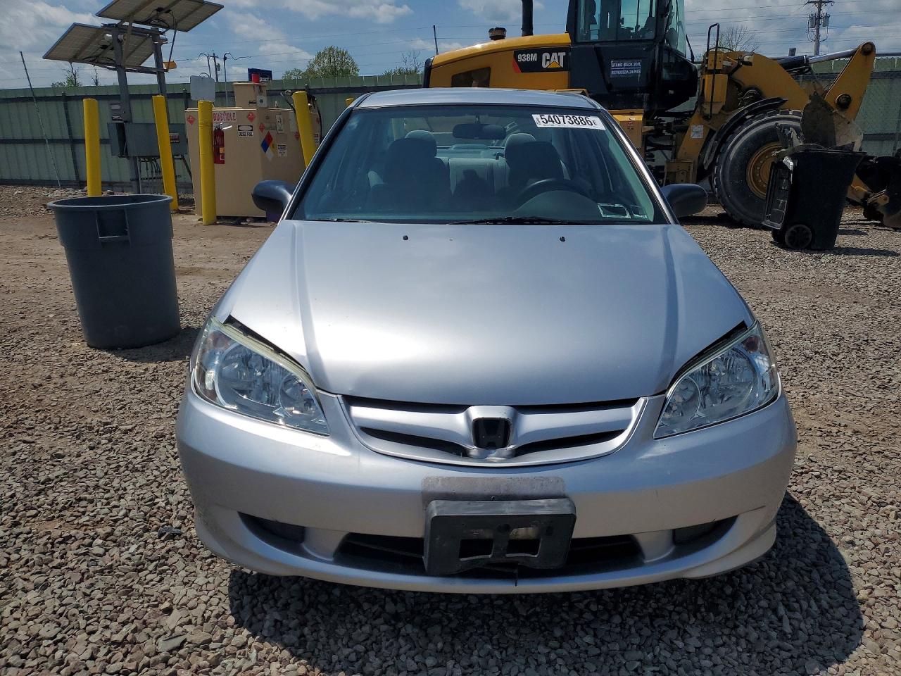 2005 Honda Civic Lx Серебряный vin: 2HGES16505H603303