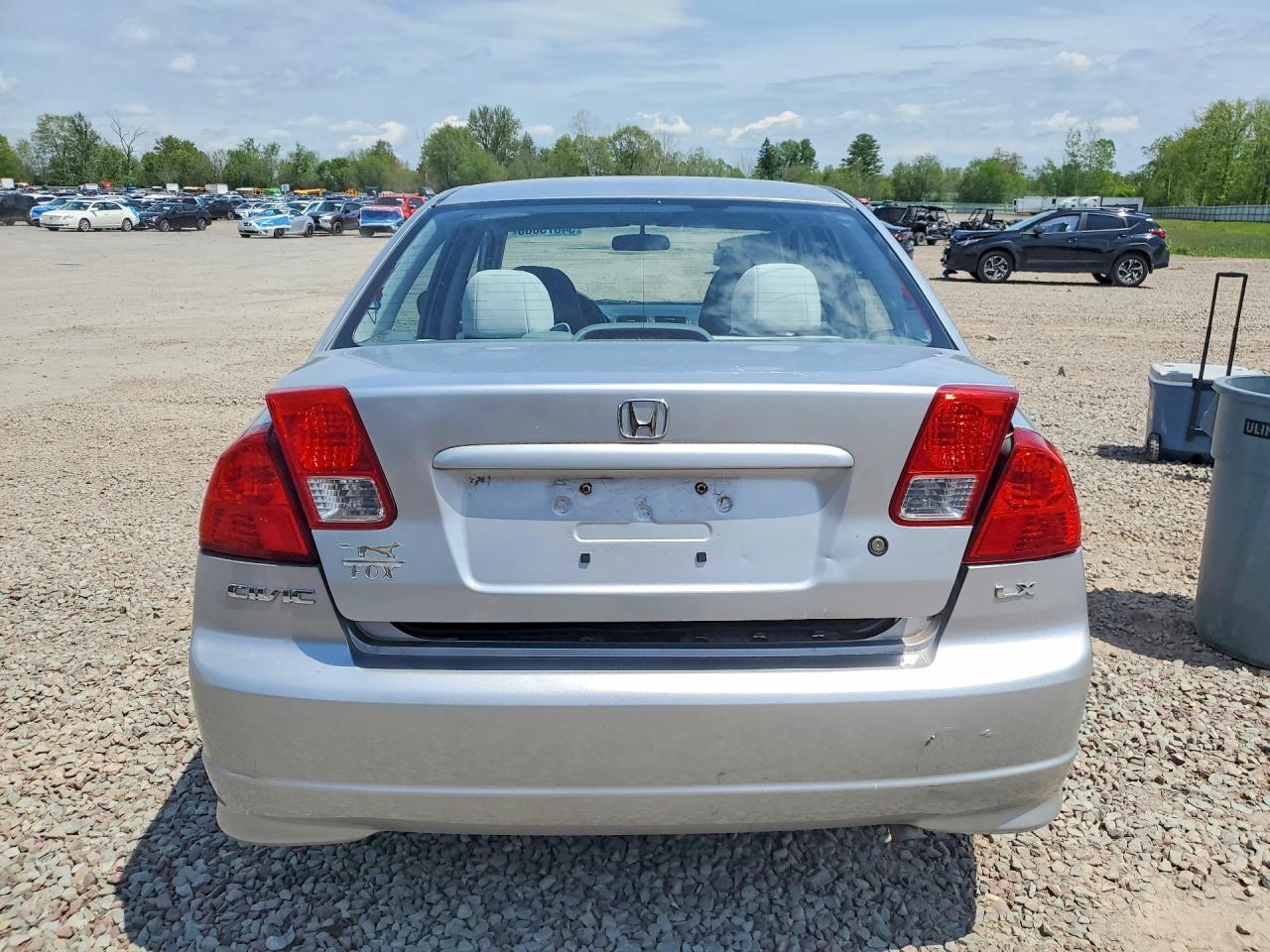 2005 Honda Civic Lx Серебряный vin: 2HGES16505H603303